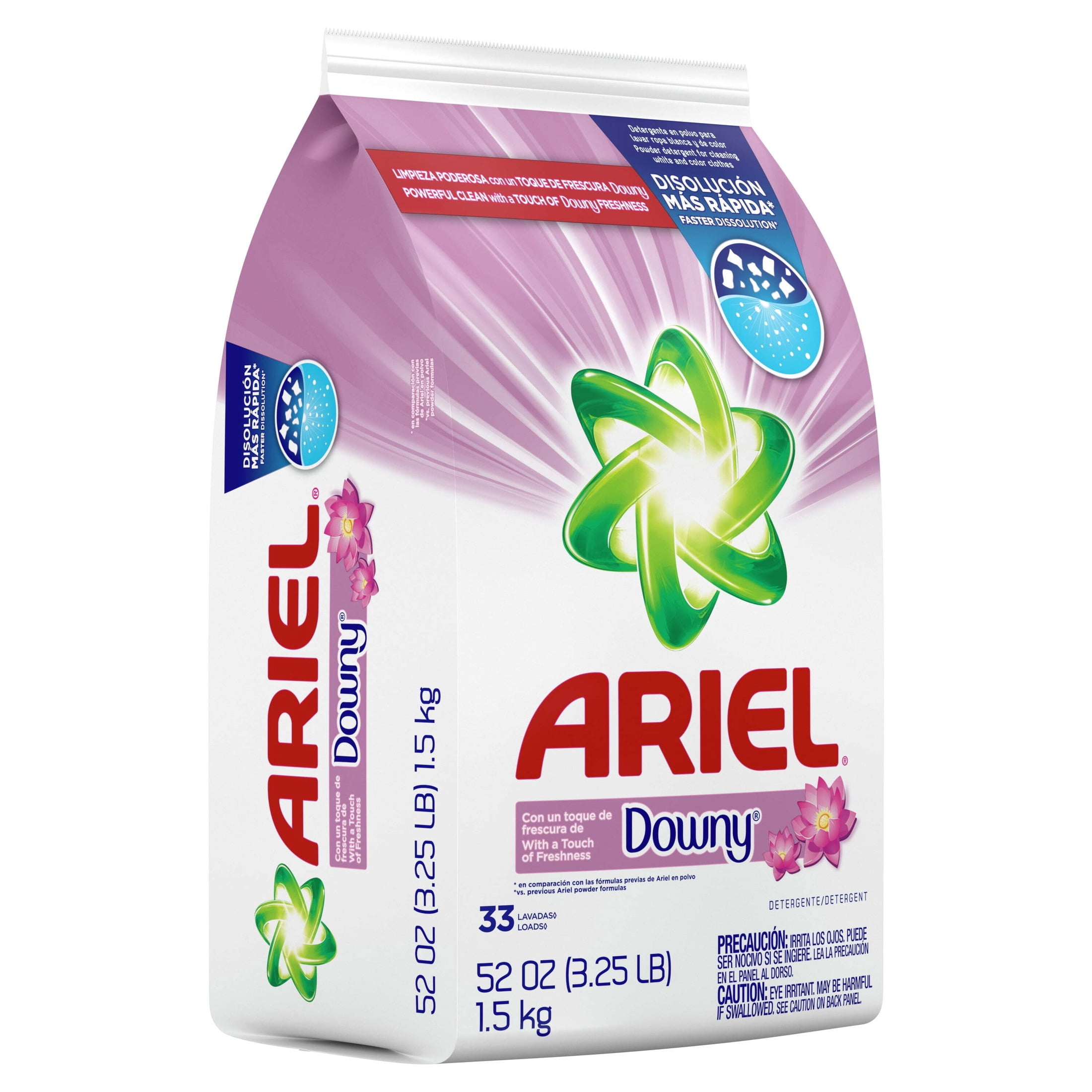 Ariel Laundry Detergent Powder with Downy Freshness, Deep Cleaning Formula (6 Pack, 52 oz per pack) 043zz