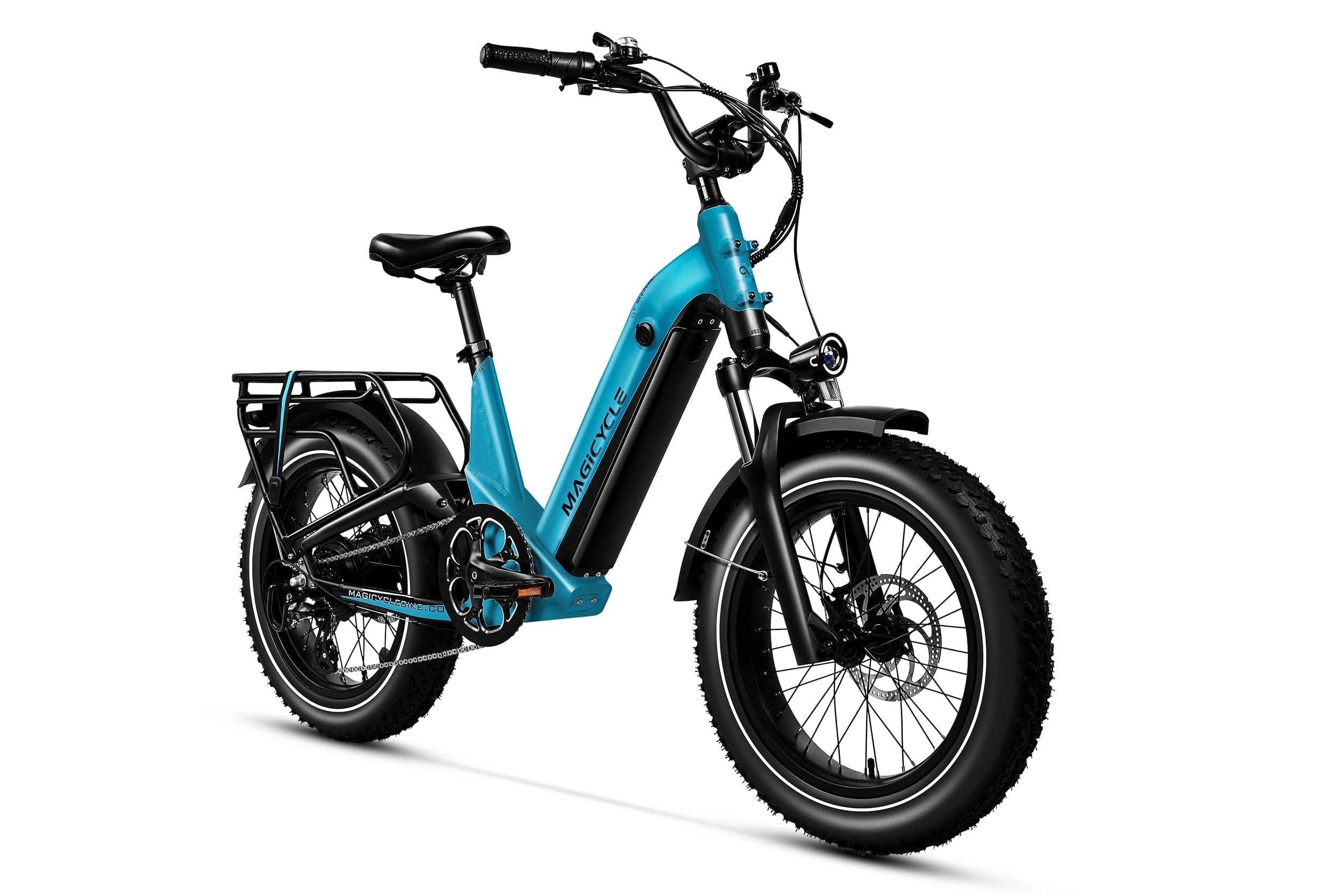 Magicycle Deer 2.0 Electric Bike, 1000W Motor, 52V 20Ah Battery, Full Suspension Fat Tire Ebike (Blue, 20 in) vr4l4