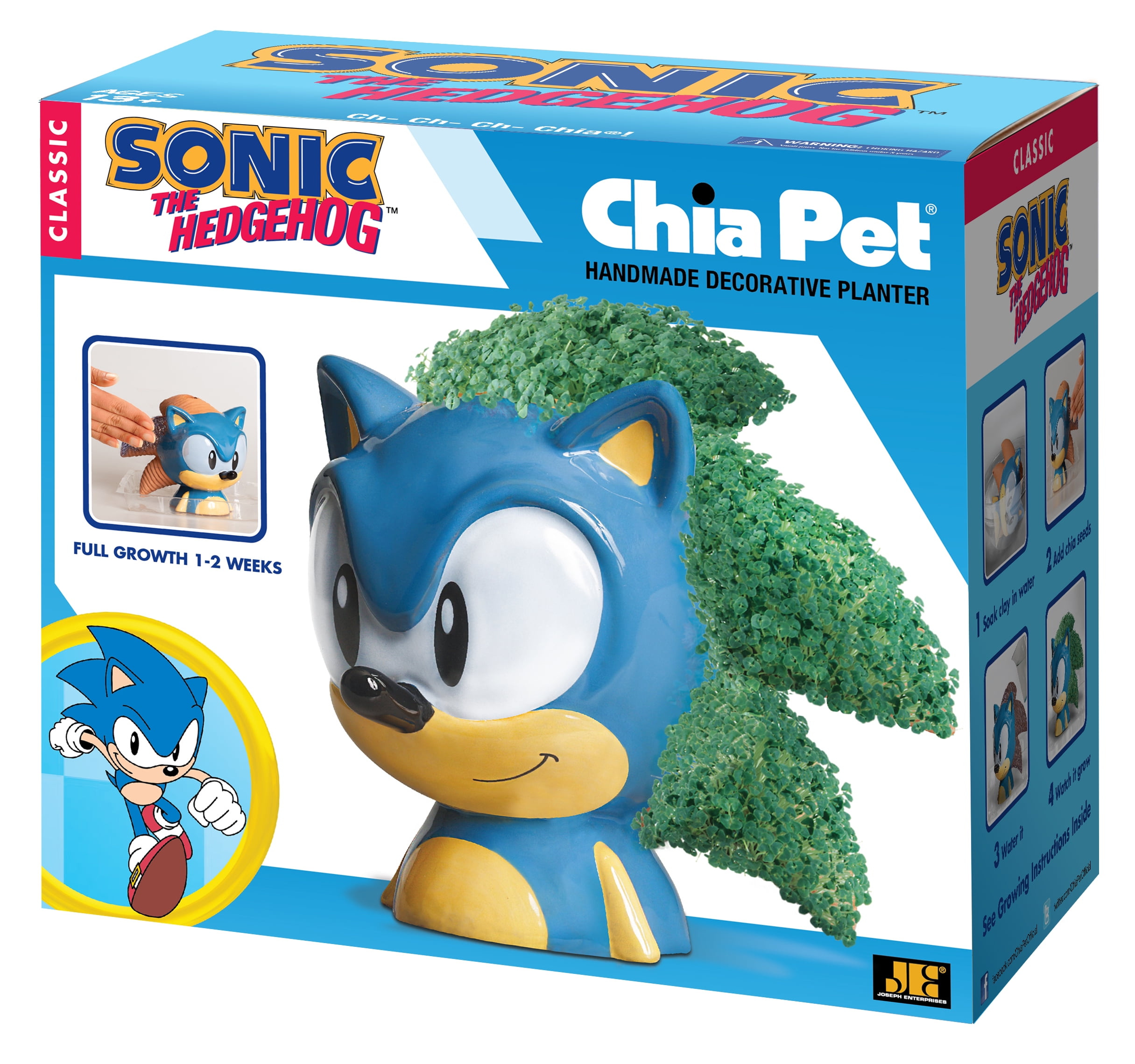 Chia Pet Sonic the Hedgehog Decorative Planter (Terra Cotta, 1 Pack) aoaam