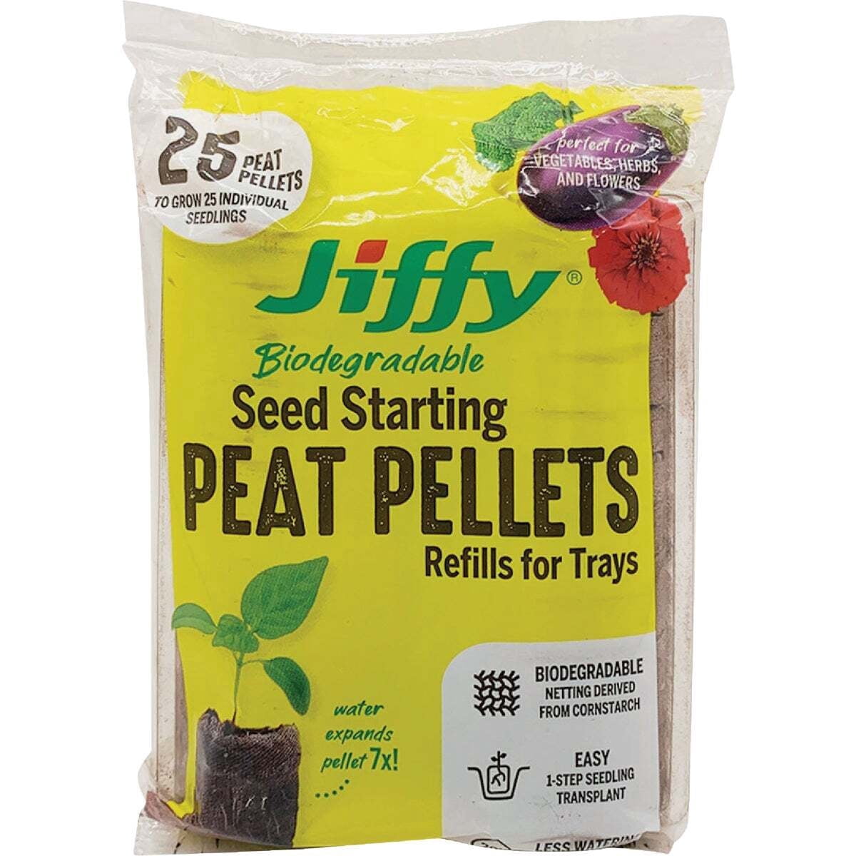 Jiffy Professional Peat Pellets for Seed Starting and Germination (25 Pack) 8t51n