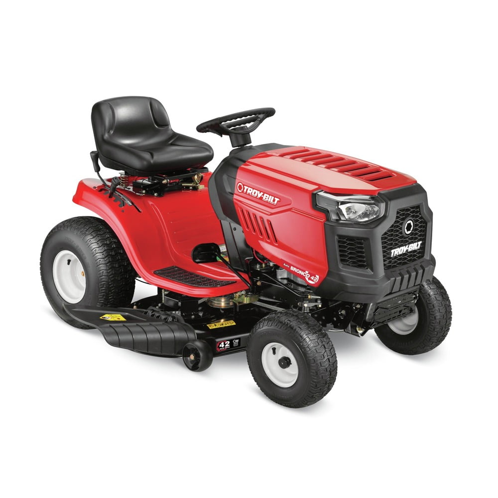 Troy-Bilt Bronco 42 in. Riding Gas Lawn Mower (547cc Engine, 42 in. Cutting Deck) helju