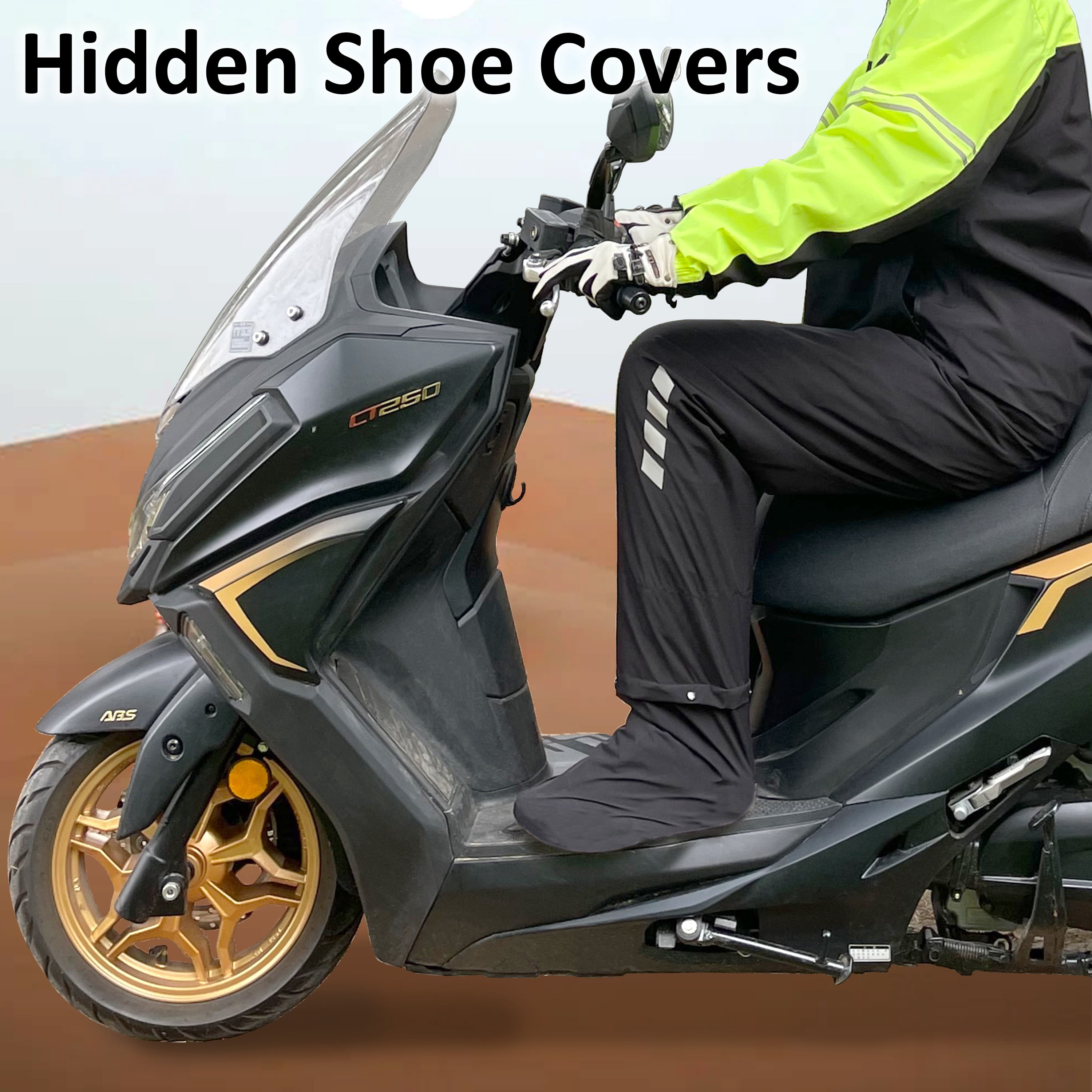 VIKAMAKA Men's Motorcycle Rain Suit, Waterproof Breathable Reflective Gear (Grey and Black, Medium) dzh02 - Image 8
