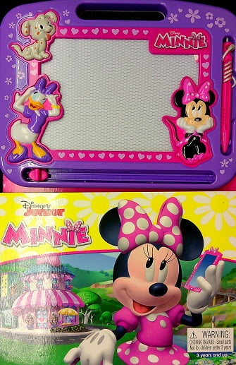 Phidal Disney Junior Minnie Mouse Storybook and Magnetic Drawing Pad (1 Set) cep3s