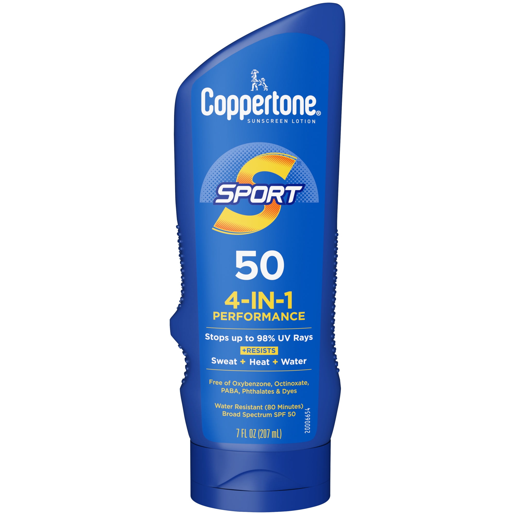 Coppertone Sport Sunscreen Lotion, SPF 50 Broad Spectrum UVA/UVB Protection, Water Resistant (7 fl oz) 45t7n