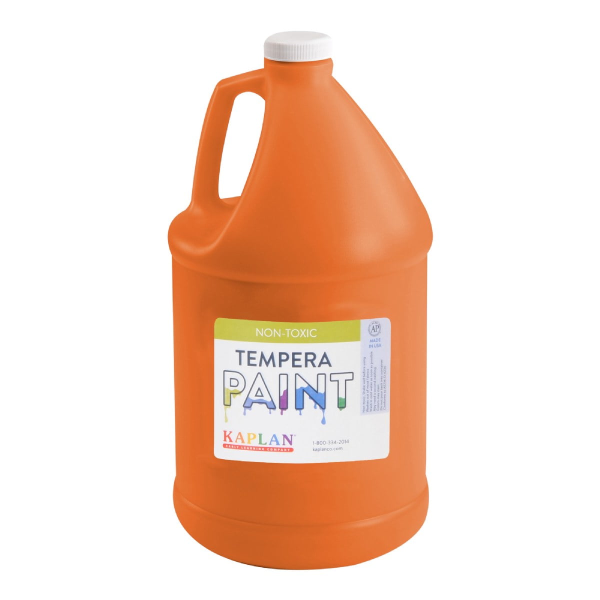 Kaplan Early Learning Company Tempera Paint Set, Vibrant Assorted Colors (8 Gallons) 76ves