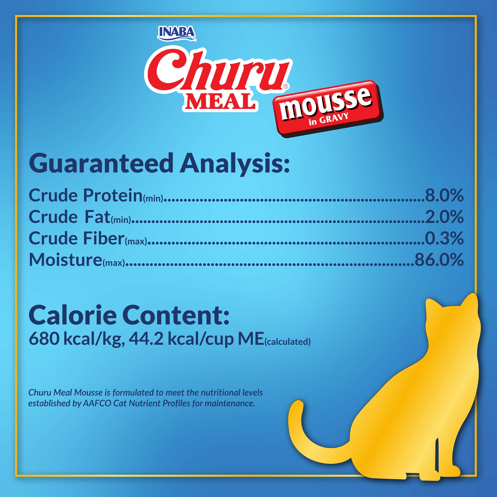 Inaba Churu Meal Mousse Adult Wet Cat Food, Tuna Recipe (2.29 oz) npsoa