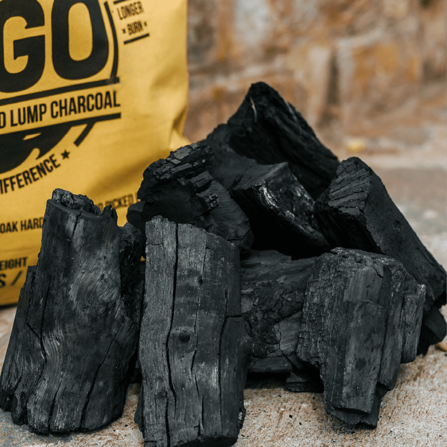 FOGO Premium Oak Hardwood Lump Charcoal for Grilling and Smoking (17.6 lb) ydpow