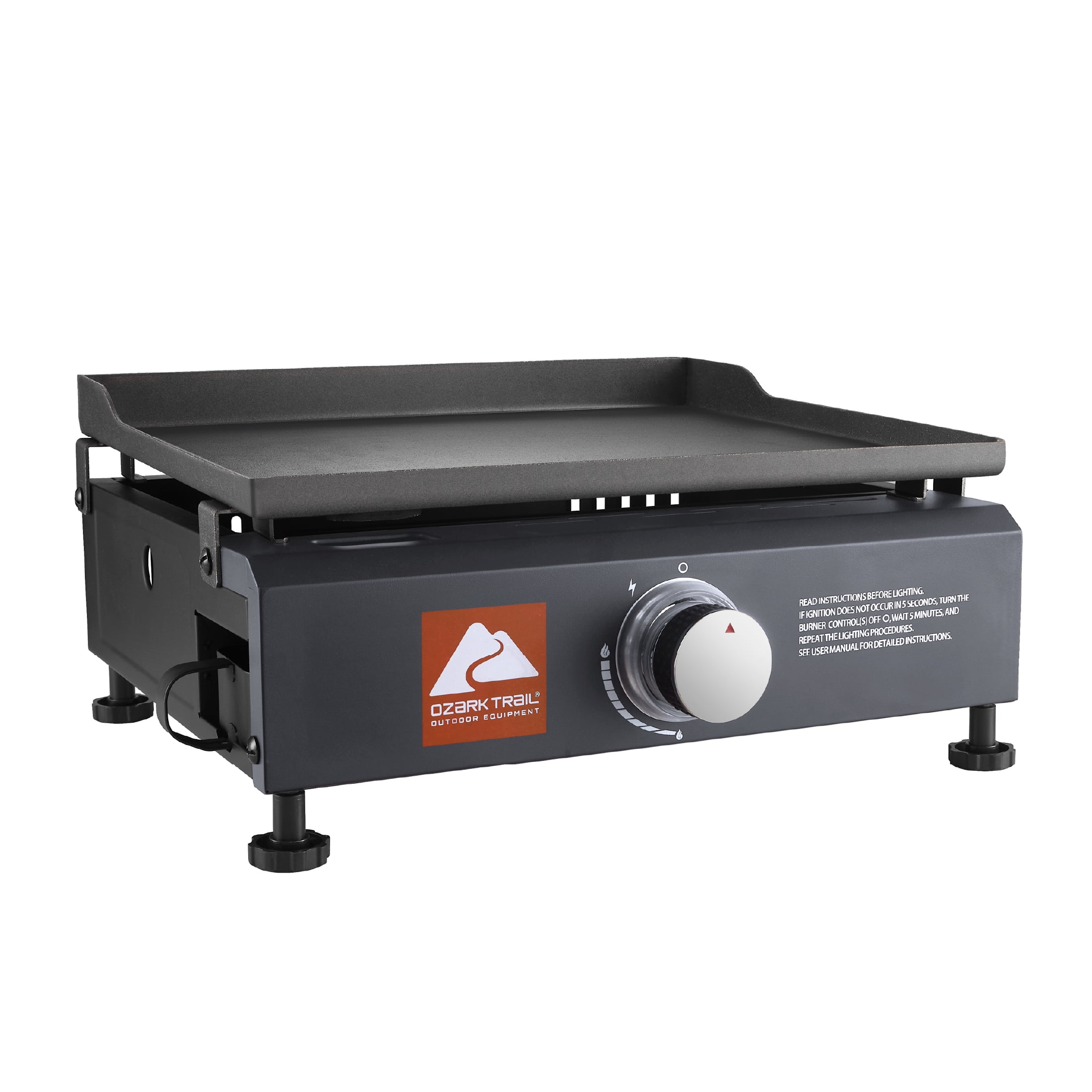 Ozark Trail 1-Burner Portable Propane Gas Outdoor Griddle (Grey, 260 sq in) 0c5f8