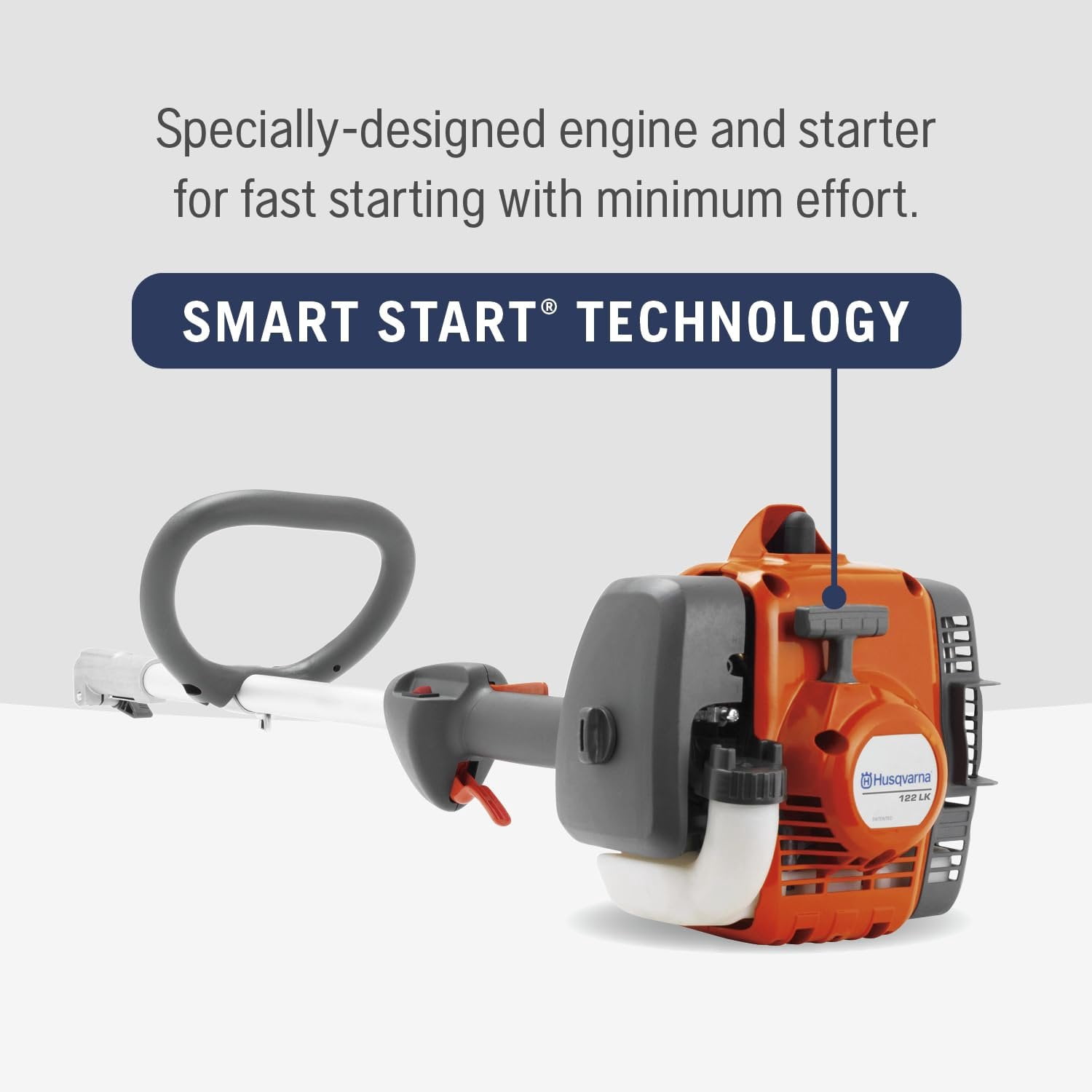 Husqvarna 122LK String Trimmer, Gas Powered Lawn Edger with Straight Shaft (17 in) idp64