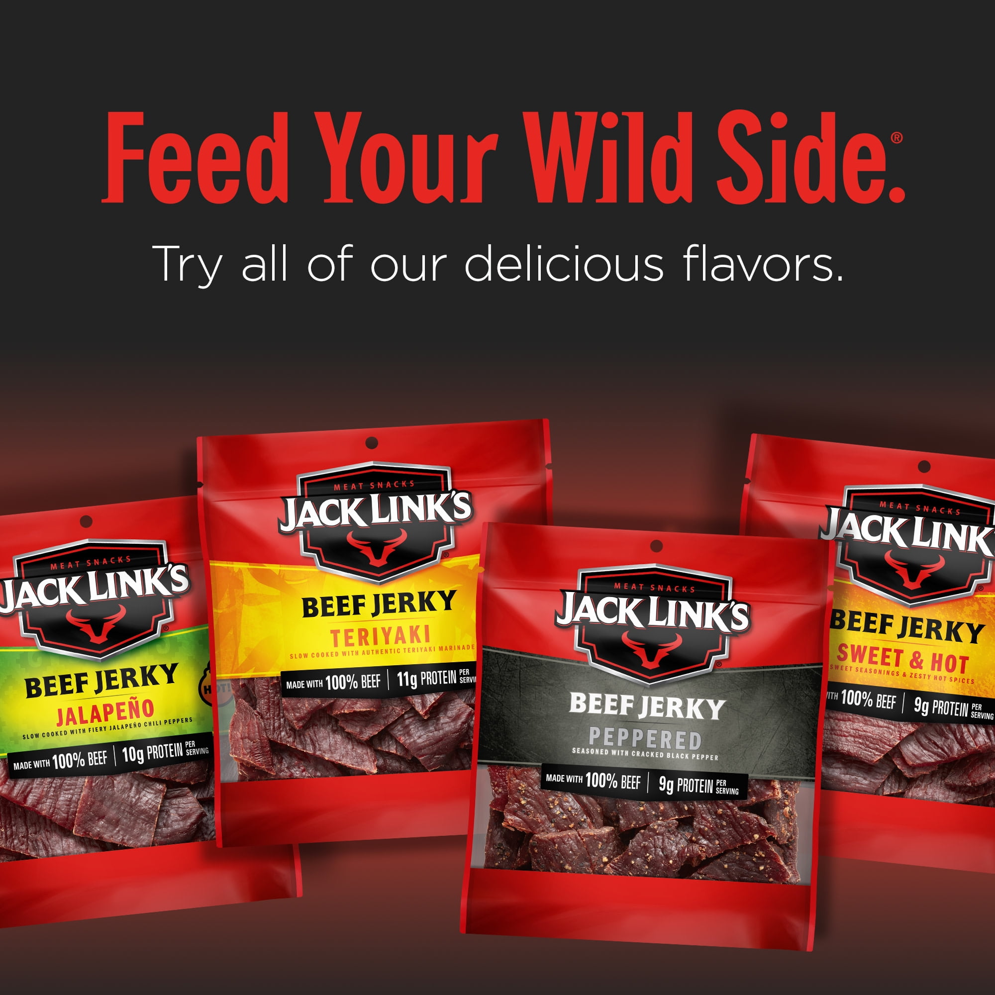 Jack Link’s Original Beef Jerky, High Protein Savory Snack (10 oz) ty74f