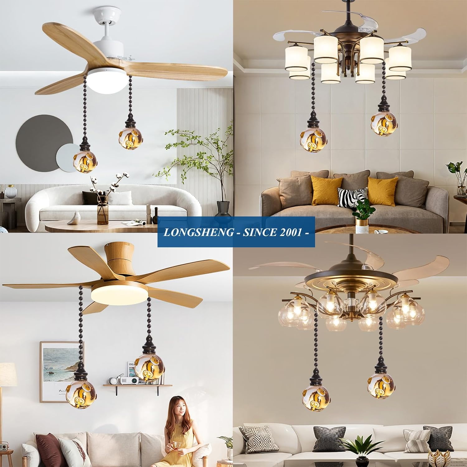 CoreLiving Ceiling Fan Pull Chain, Amber Crystal Point Pendant, Decorative Prism Ornament for Light Fixture (Amber, 1 Pack) 73qig
