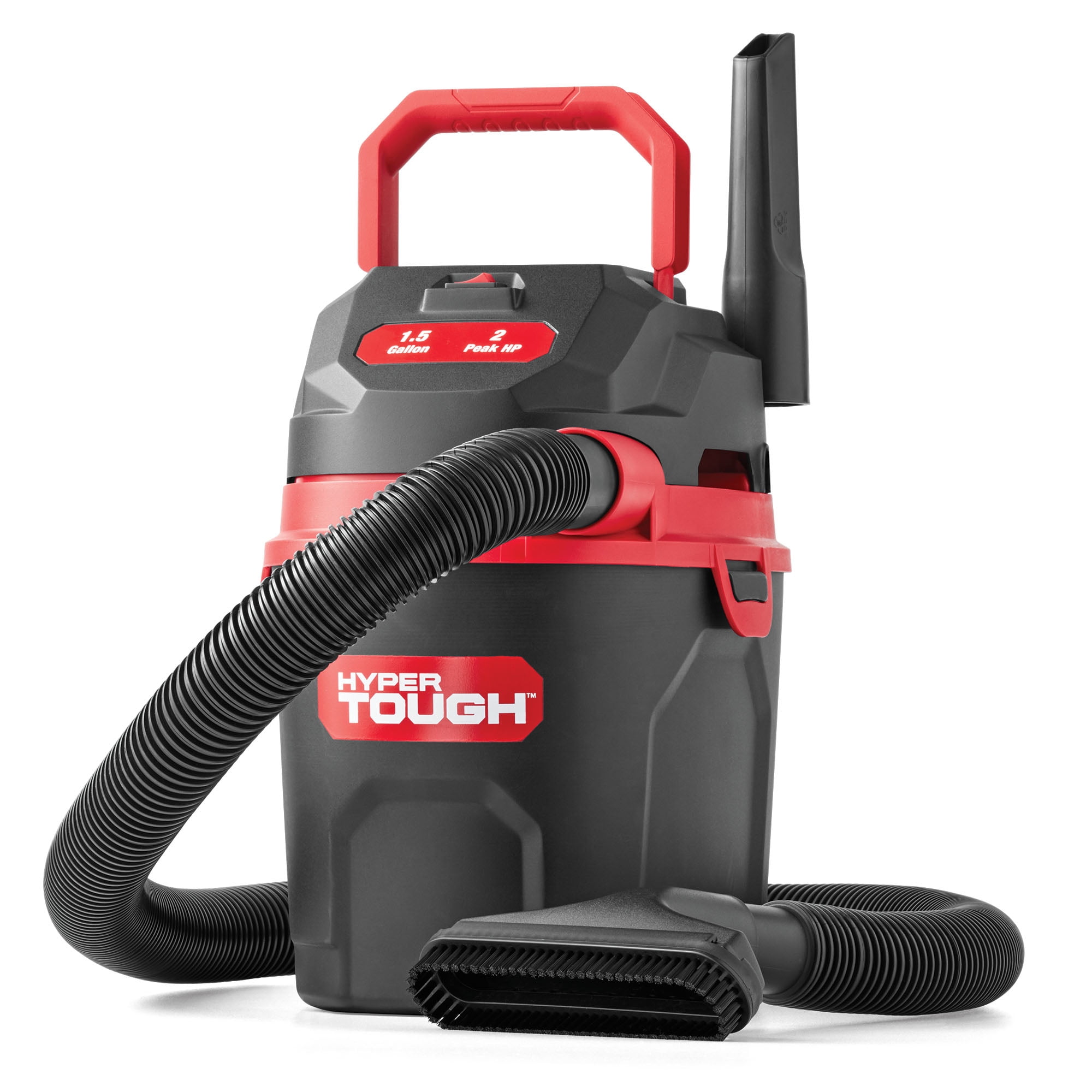 Hyper Tough Wet/Dry Vacuum Cleaner, Portable Handheld Shop Vac for Home and Garage (Black, 1.5 gal) hyadm