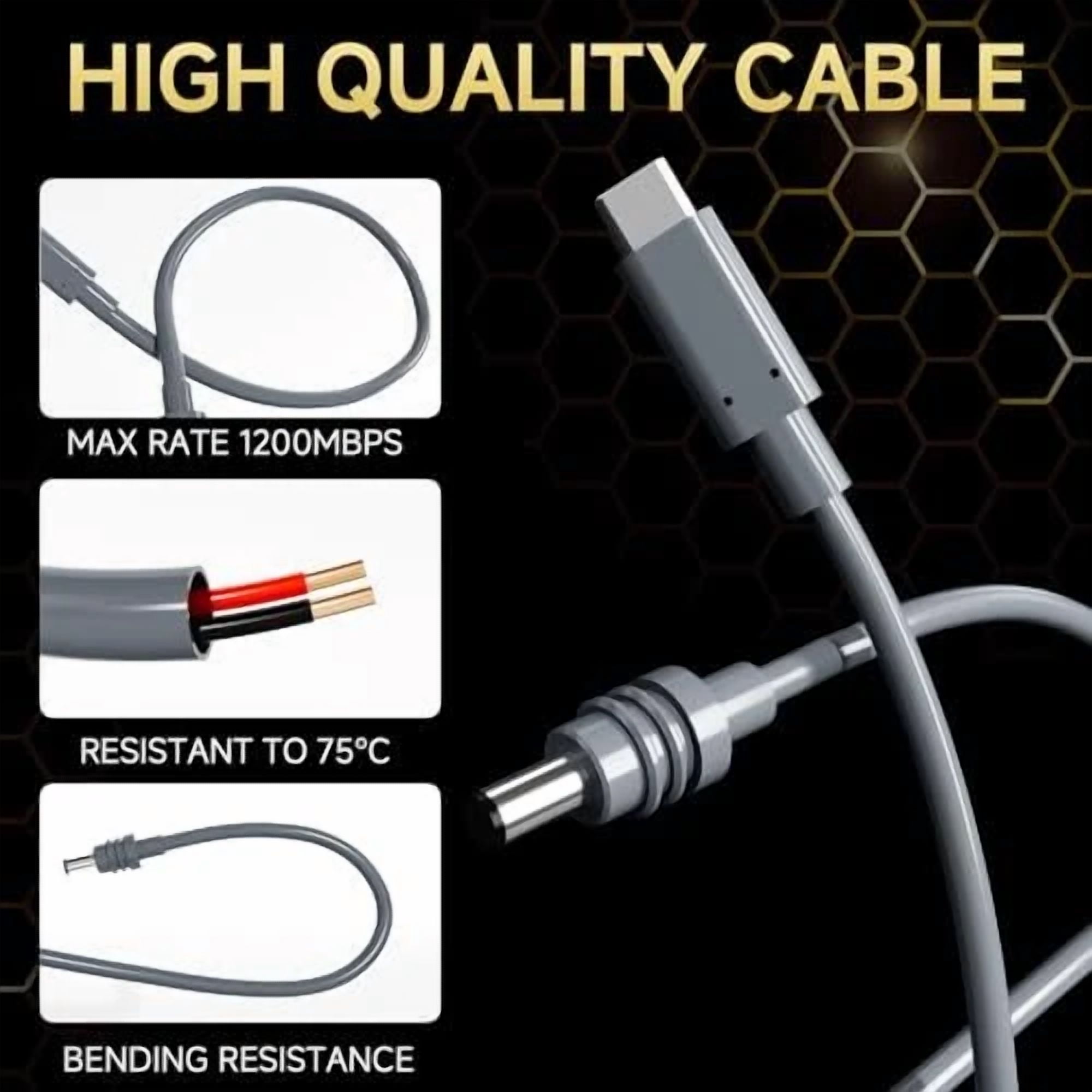 Rhea Starlink Mini Direct to USB-C Power Cable (60W, 6.5 ft) v3crg
