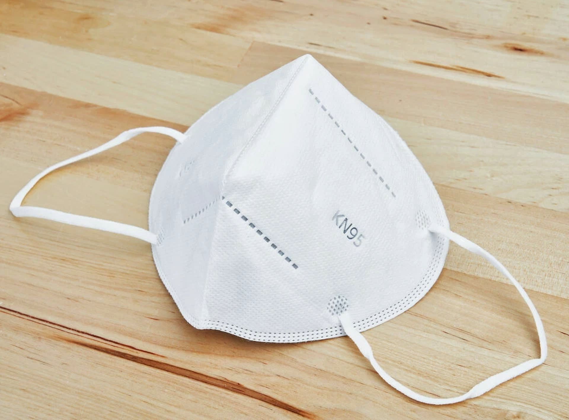 YANI KN95 Protective Face Mask 5-Layer Disposable Mouth and Nose Cover (White, 5 Pack) 2bu6c - Image 2