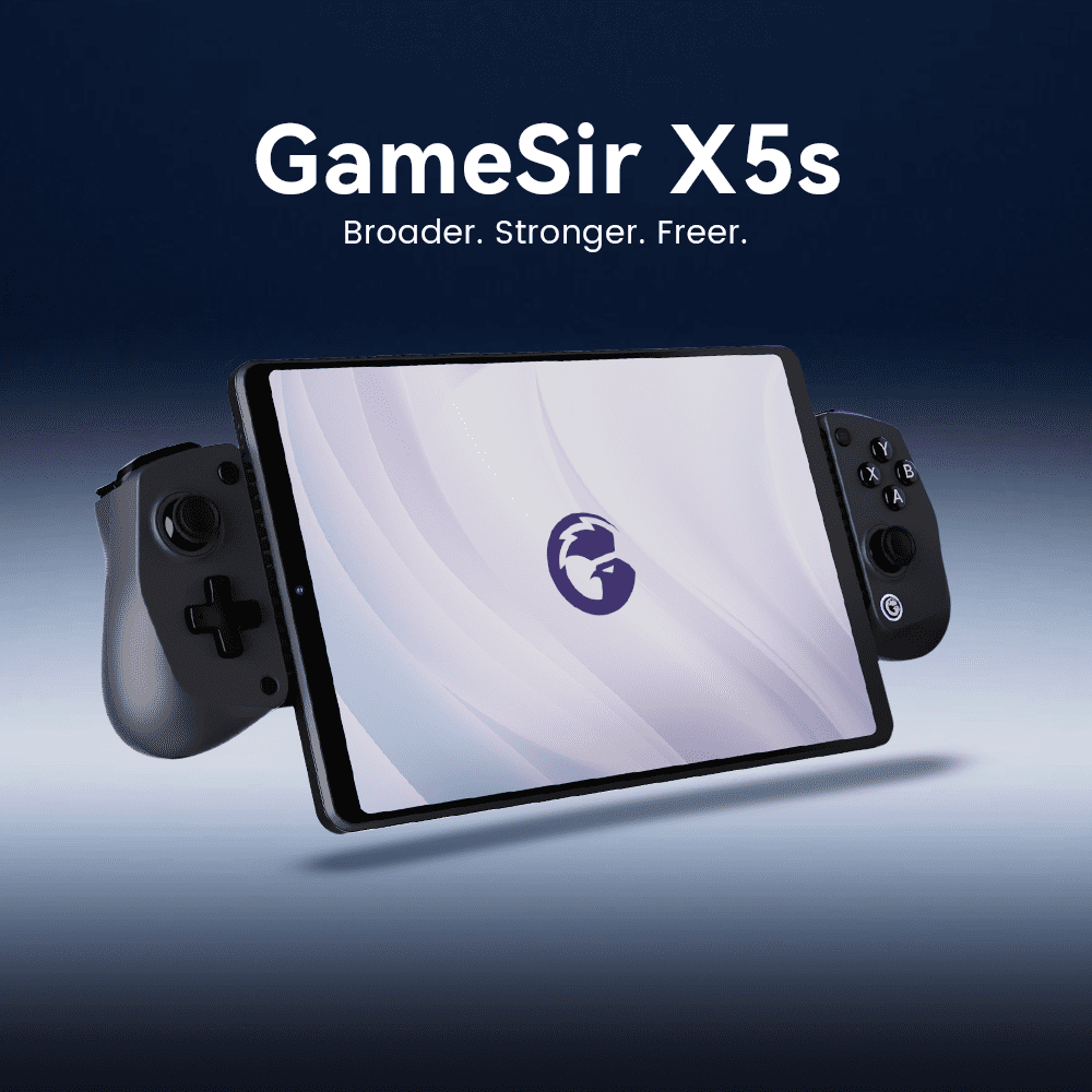 GameSir X5s Bluetooth Mobile Gaming Controller with Hall Effect Joysticks (Black, 4.13 in to 8.39 in) dqew1