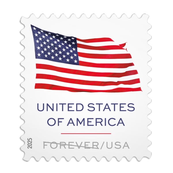 USPS 2025 Flag Forever Postage Stamps Patriotic First Class Mail (10 Count) whl5z