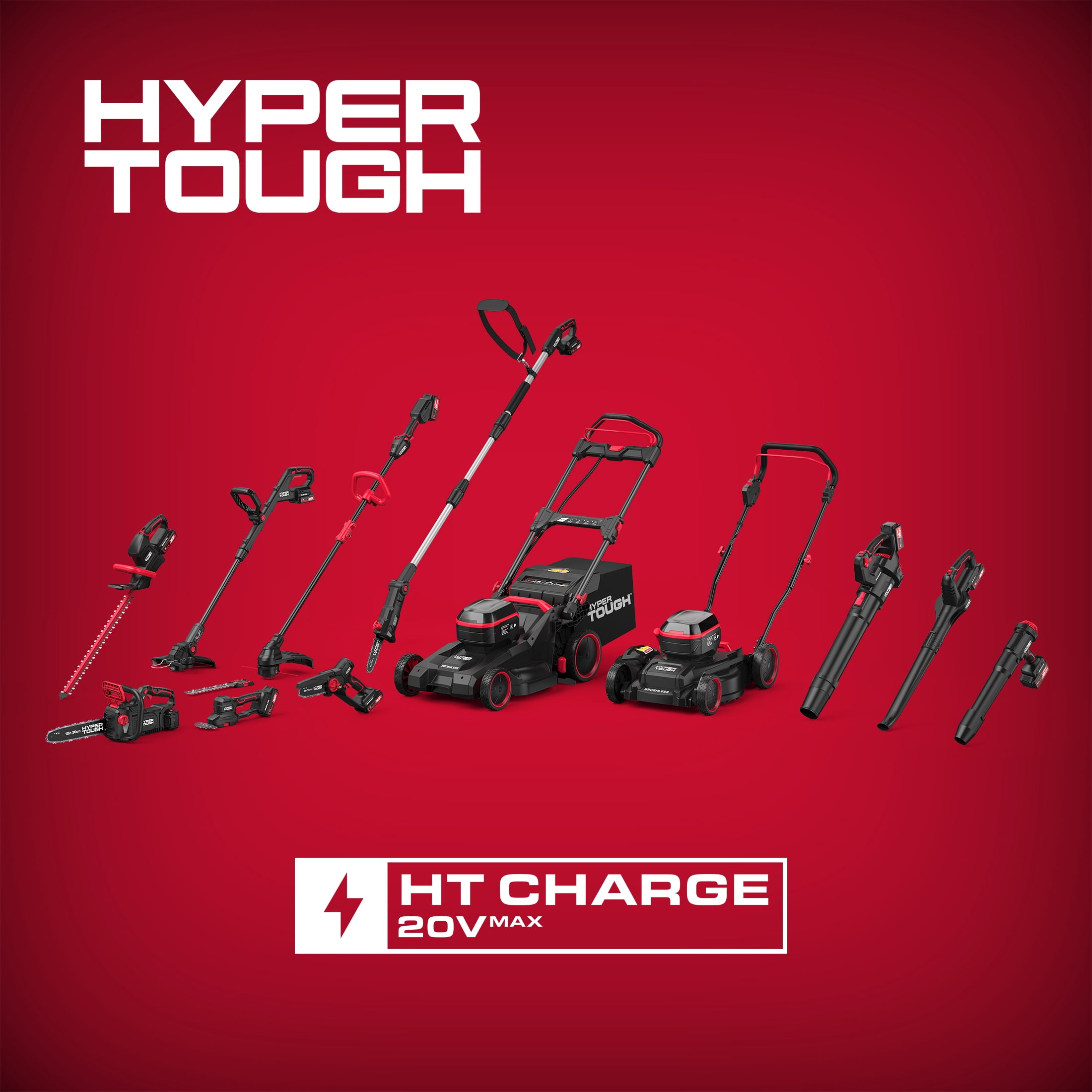 Hyper Tough 12 in 20V Brushless Cordless Chainsaw with 4.0Ah Battery and Charger (Black, 12 in) h7fz2