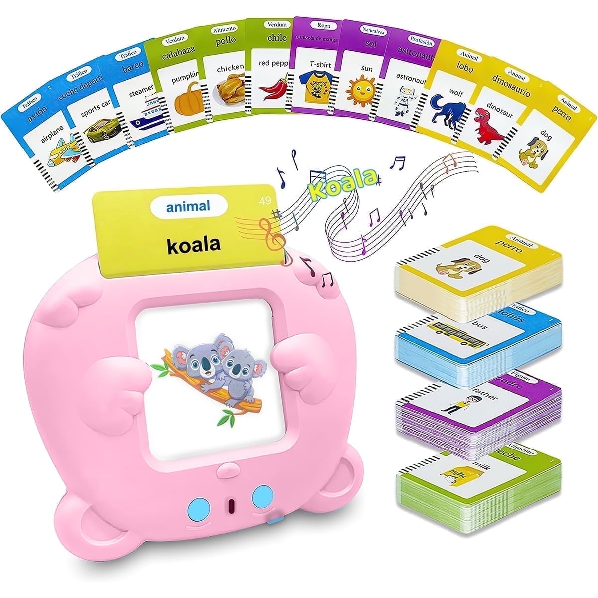 Xueyu Talking Flash Card Educational Toy for Preschoolers with 224 Sight Words (112 Double Sided Cards, 4.2 x 3.5 in) sgad4