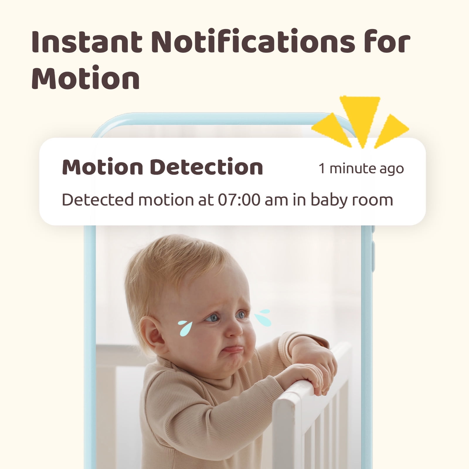 Netvue Baby Monitor with Camera and Audio (1080P HD, 5 in Display, Two-Way Talk) vak8b