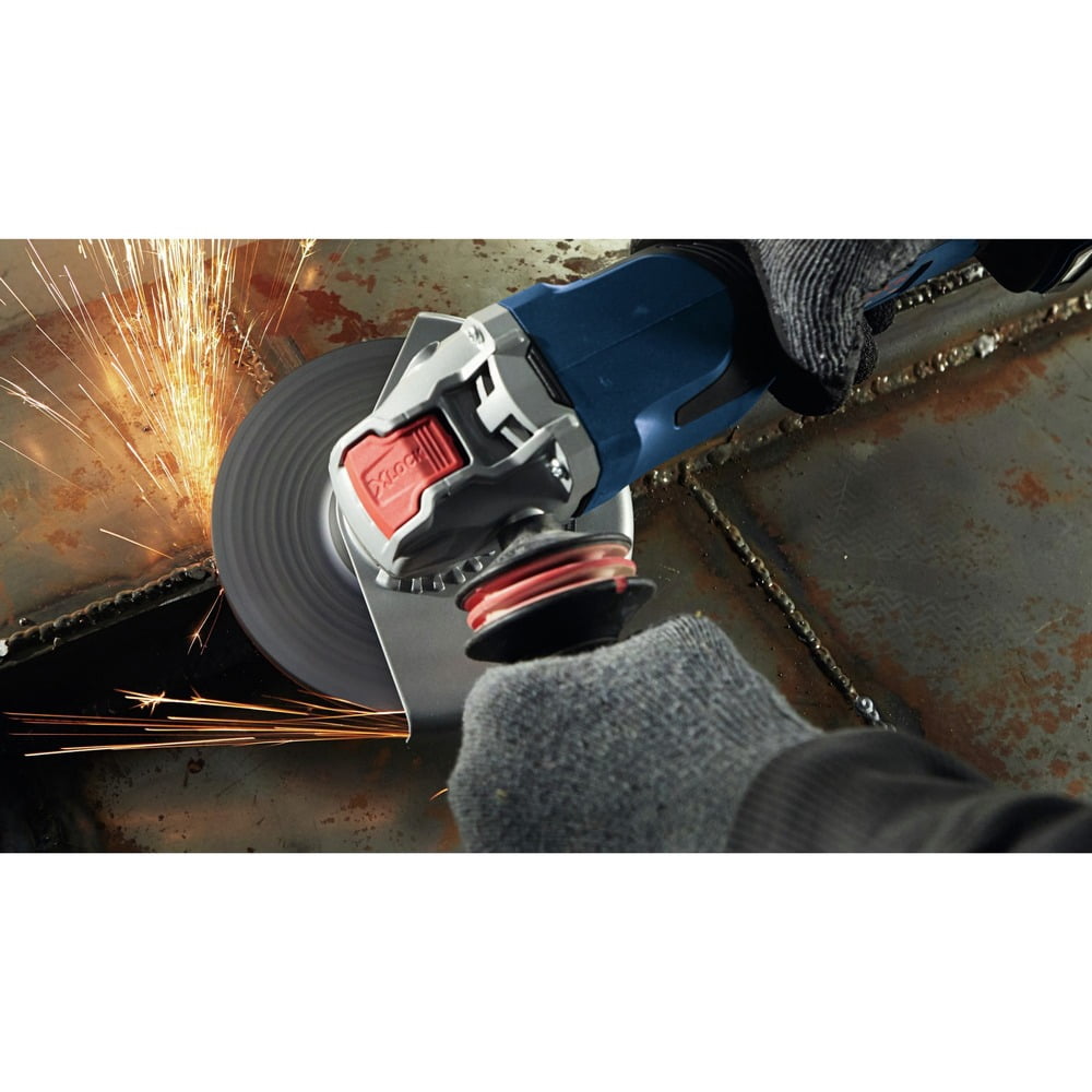 Bosch PROFACTOR 18V Brushless Cordless X-LOCK Angle Grinder Kit with 8 Ah Battery (5 in. - 6 in., Refurbished) qpgra