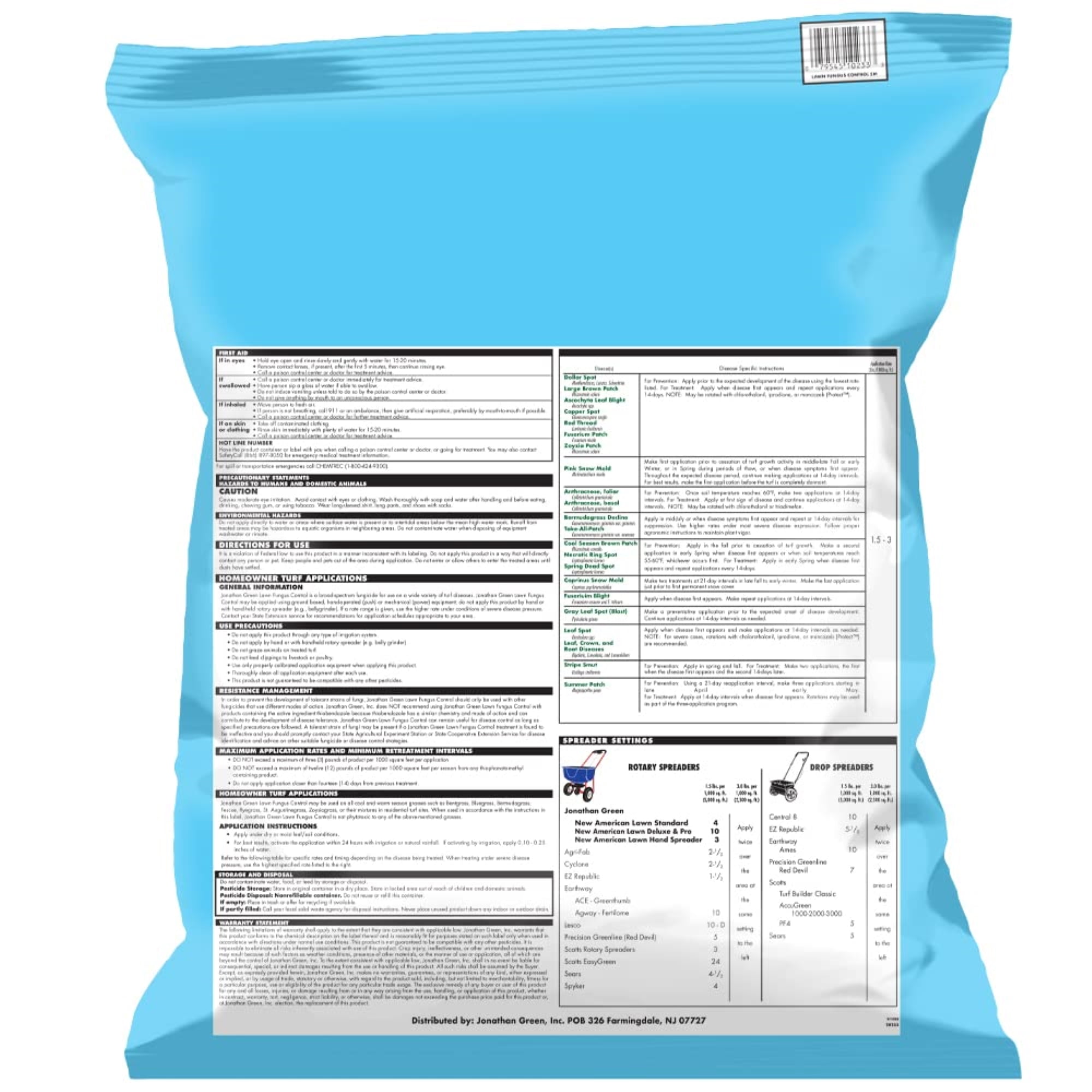 Jonathan Green Lawn Fungus Control Granules Systemic Fungicide (Green, 7.5 lb) 52lds
