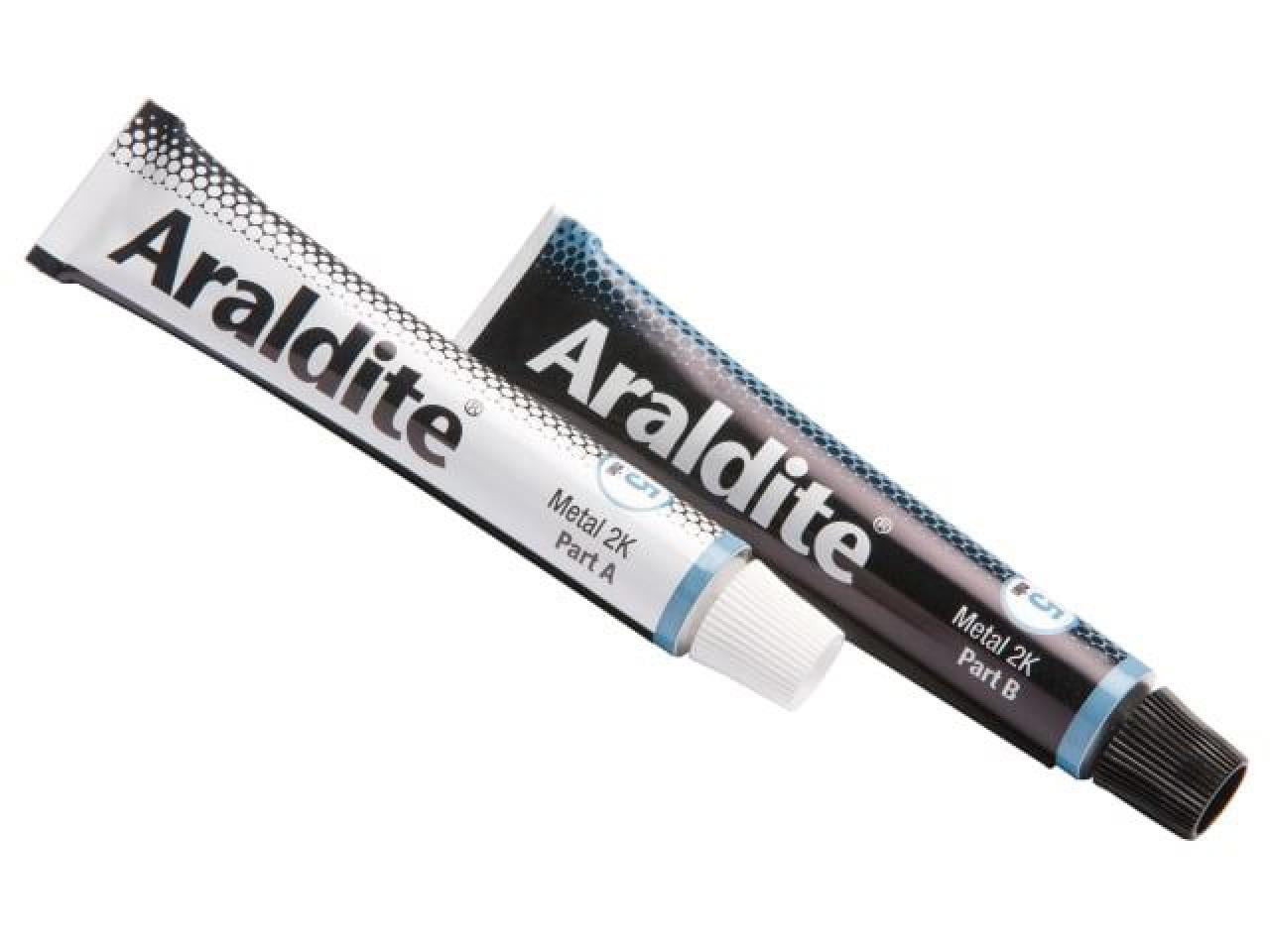 Araldite Steel Epoxy Adhesive High-Strength Metal Bonding (Grey, 1.02 fl oz) 3jqhc