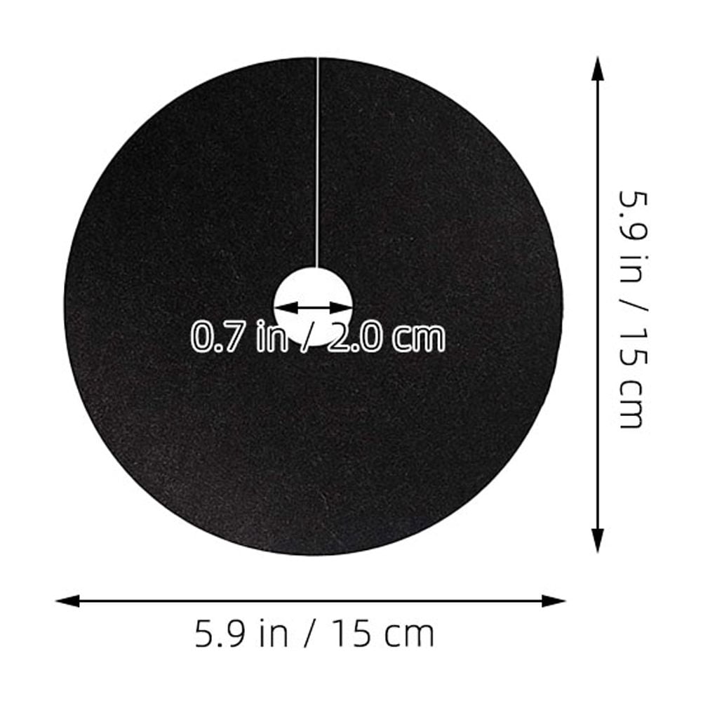 HINTRMENT Non-Woven Tree Mulch Ring Weed Barrier Mat for Garden Plant Protection (30 Pack) 6zdao