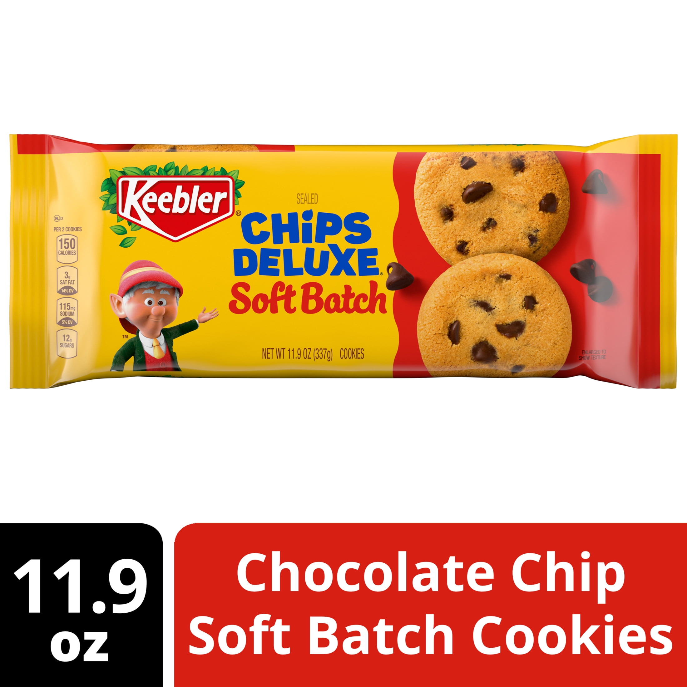 Keebler Soft Baked Chips Deluxe Chocolate Cookies (Chocolate Chip, 11.9 oz) wnv7h