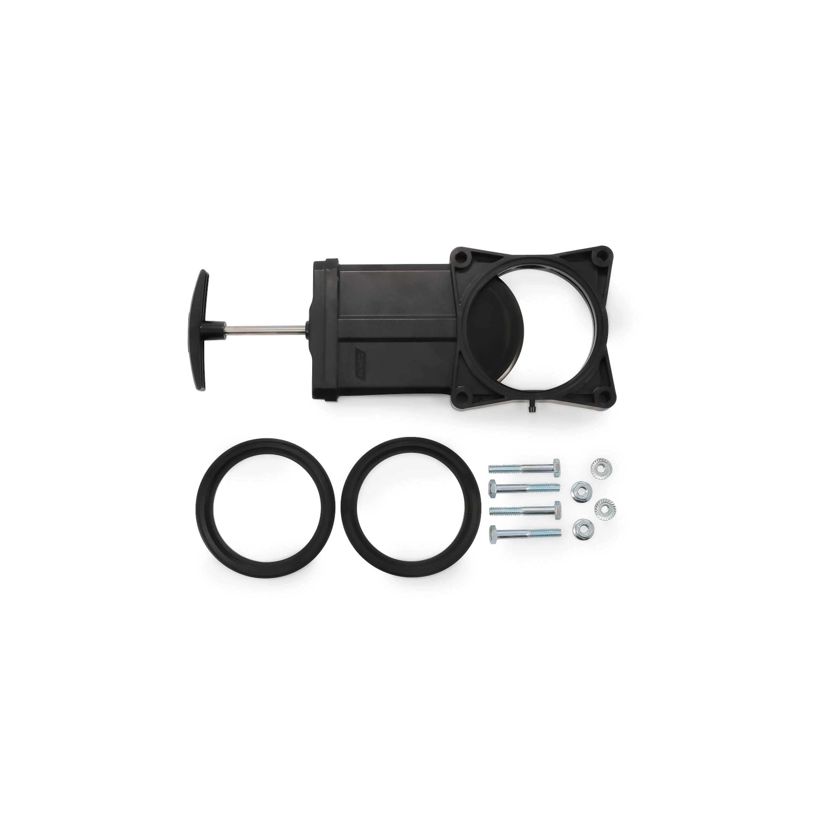 Camco RV Sewer Waste Valve, Replacement Gate Valve for 3-inch Sewer Pipes, Durable ABS Plastic (Black, 3-inch) vtpbn