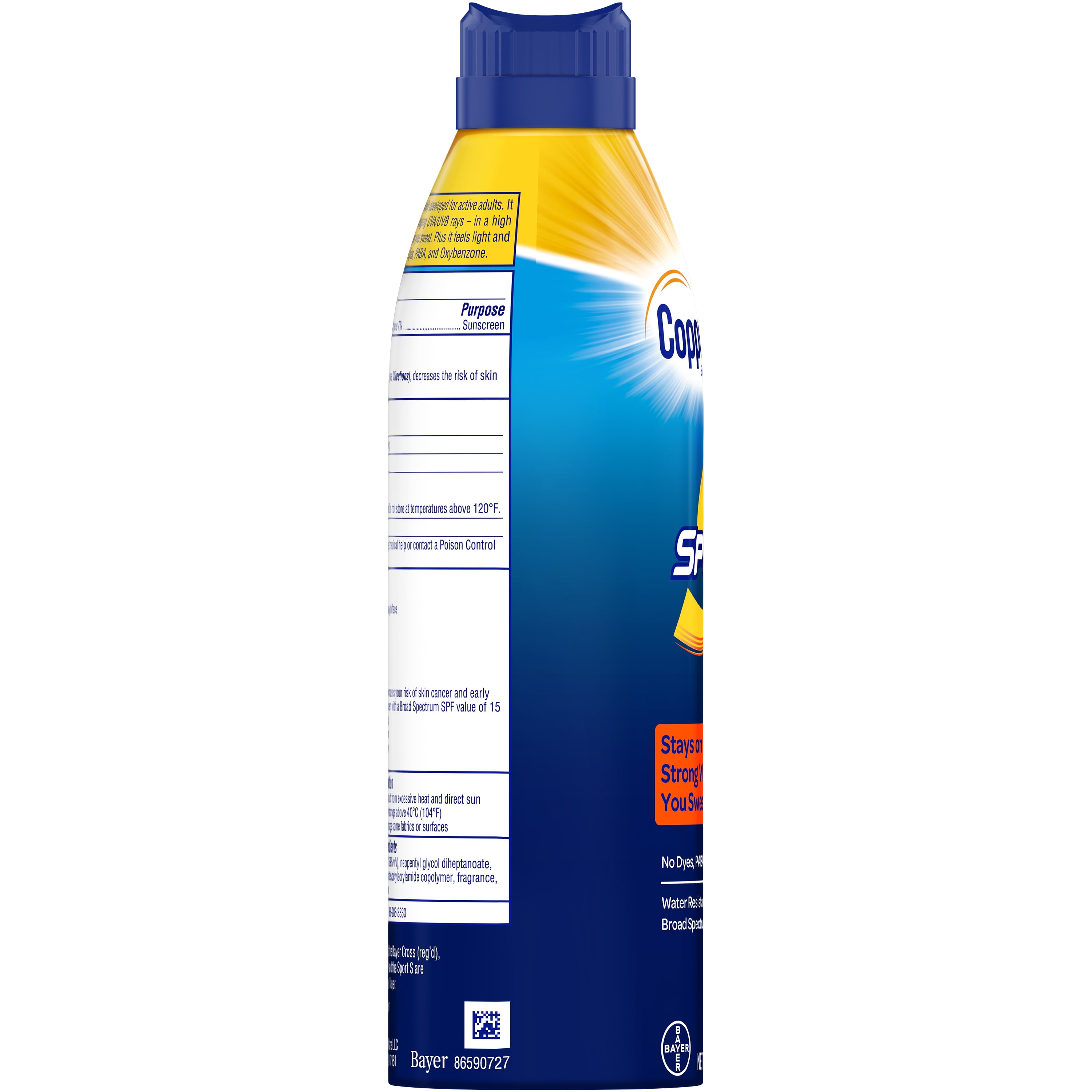 Coppertone Sport Sunscreen Spray SPF 30 (Clear, 5.5 oz) el21c