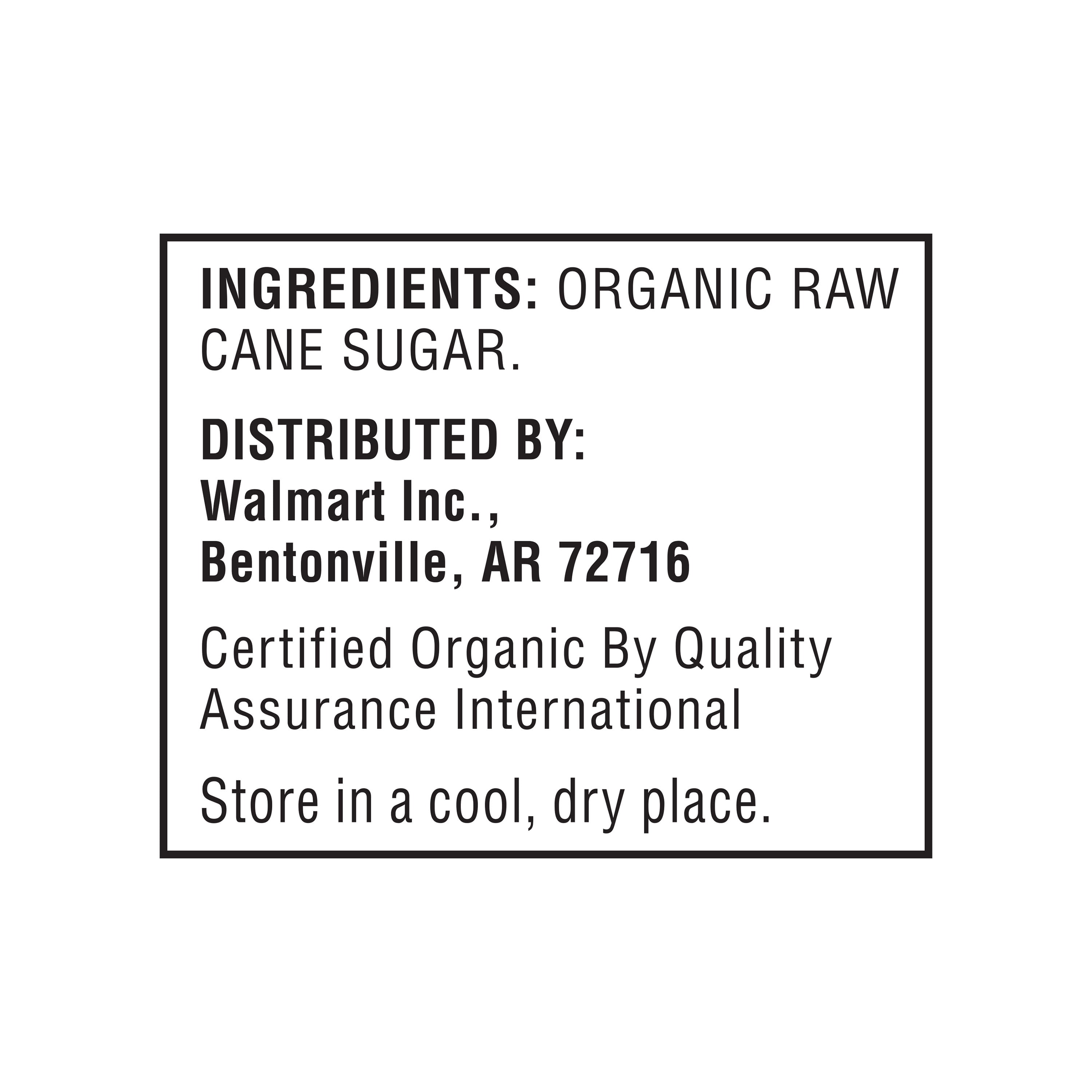 Great Value Organic Granulated Cane Sugar (White, 4 lb) 7he5o