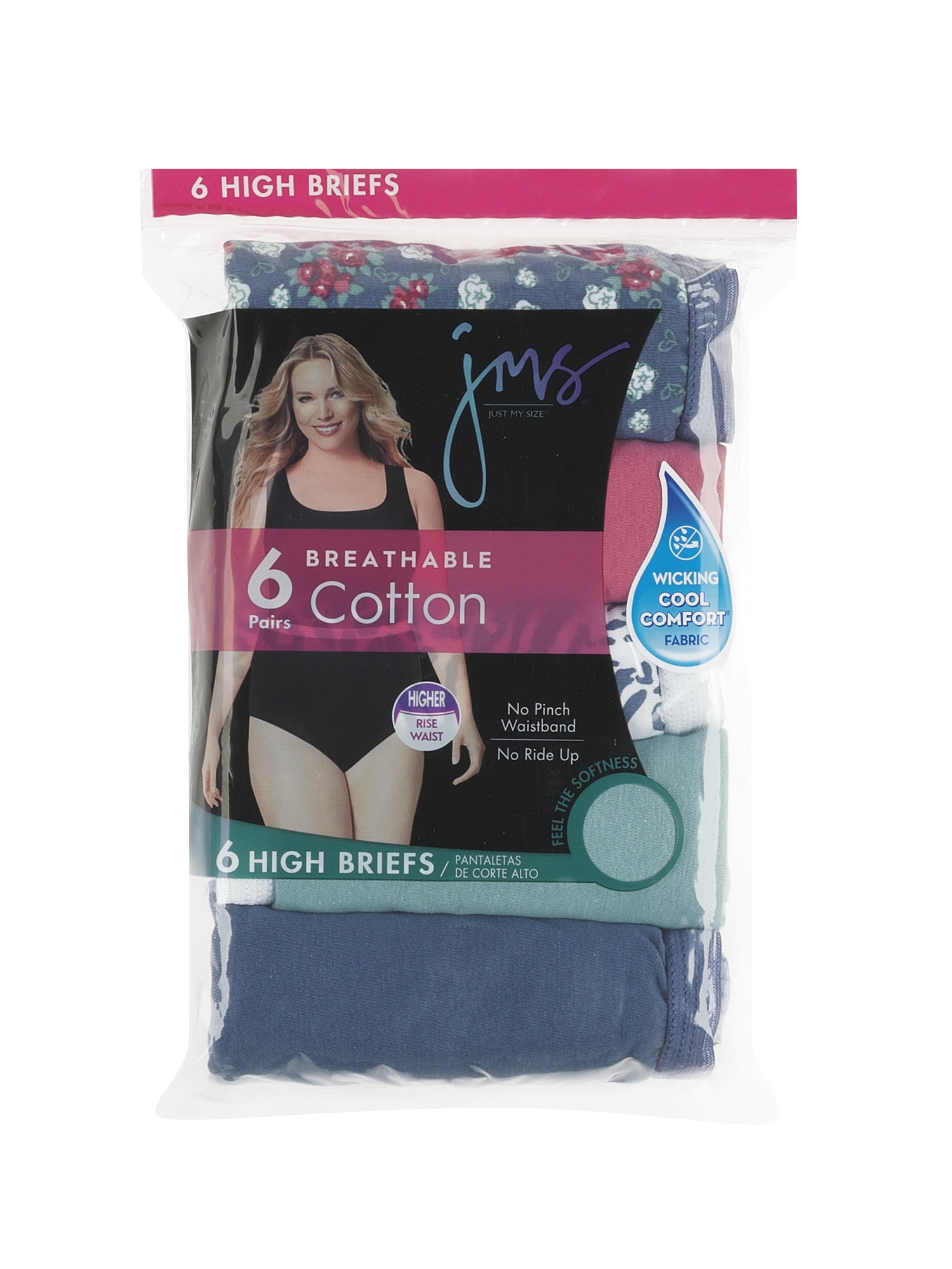 Hanes Womens Cotton Brief Panties Moisture-Wicking Underwear (Assorted Colors, 6-Pack) vrewr
