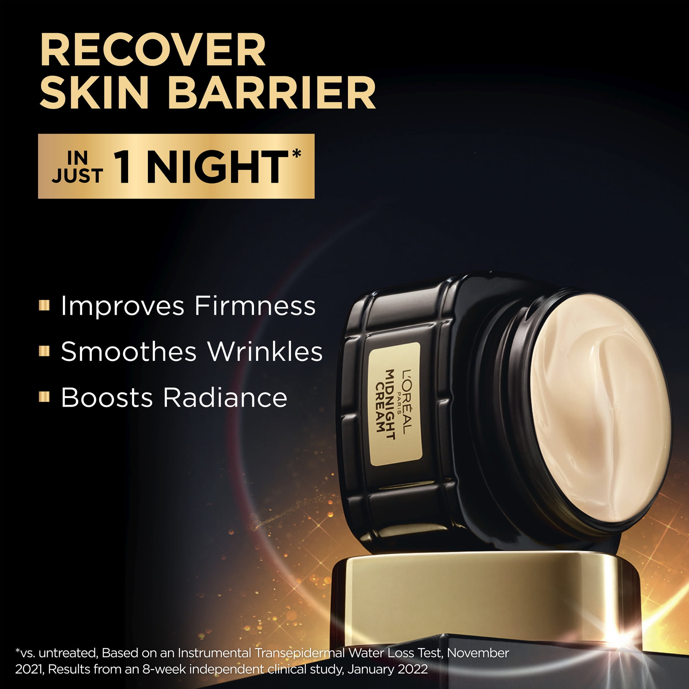 L'Oreal Paris Cell Renewal Midnight Cream, Anti-Aging Antioxidant Recovery Complex (1.7 oz) et9g1