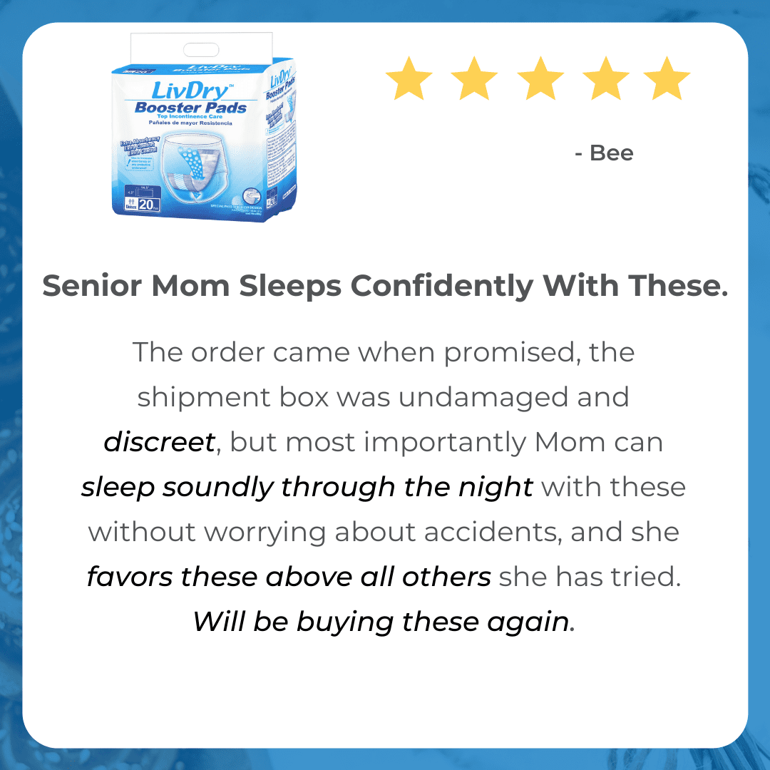 LivDry Unisex Incontinence Booster Pads, Extra Absorbent Disposable Passthrough Liners (160-Pack) o3sk6