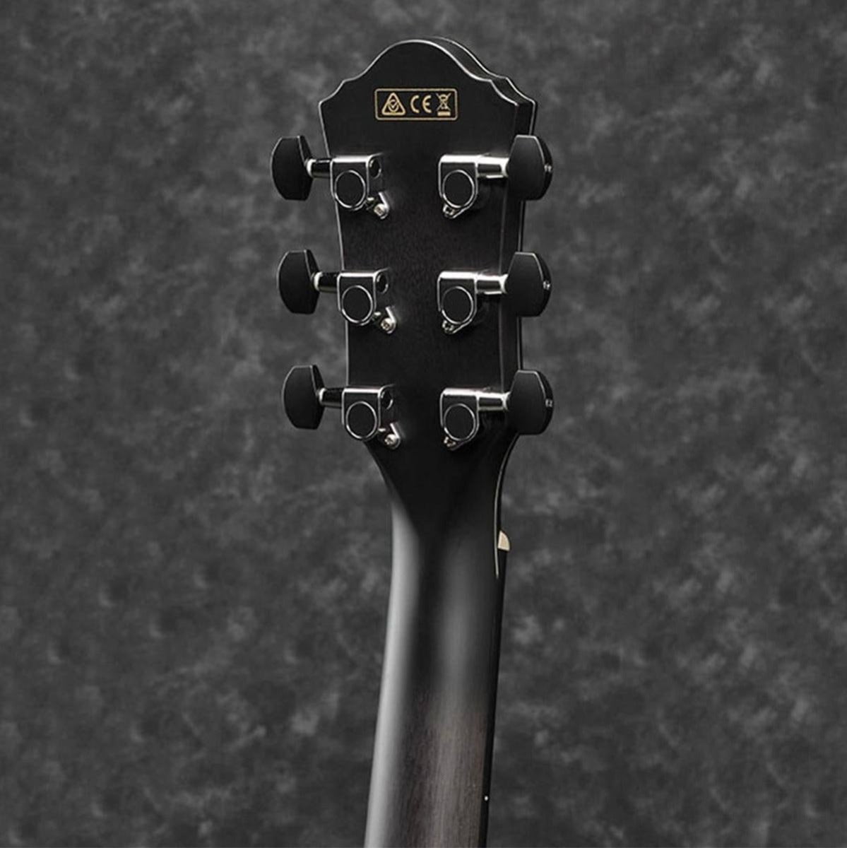 Ibanez AEWC400 Acoustic Electric Guitar with Rosewood Fingerboard (Transparent Black Sunburst) abi9e