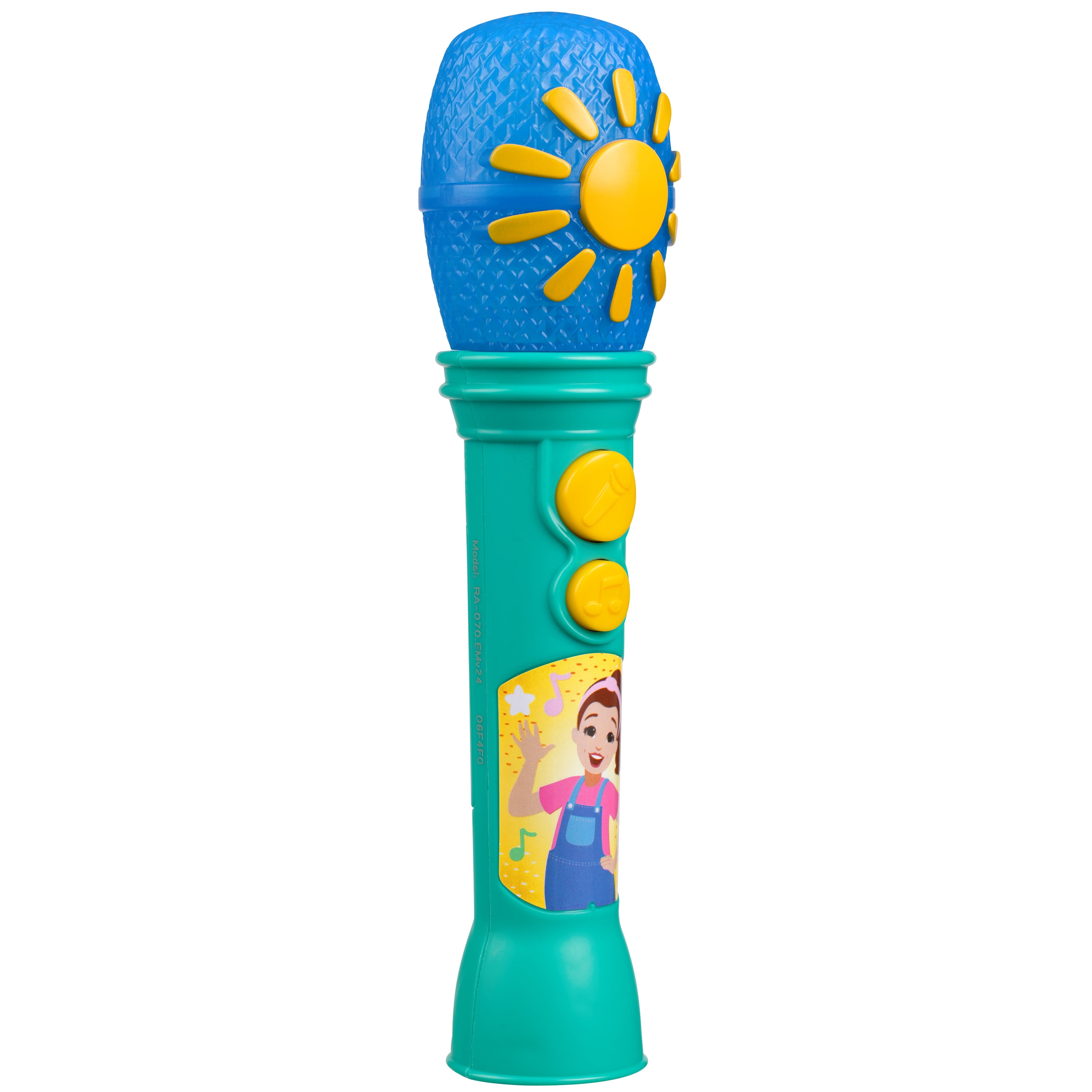 Ms. Rachel Sing Along Microphone with Built-in Music and Flashing Lights (Blue) boequ