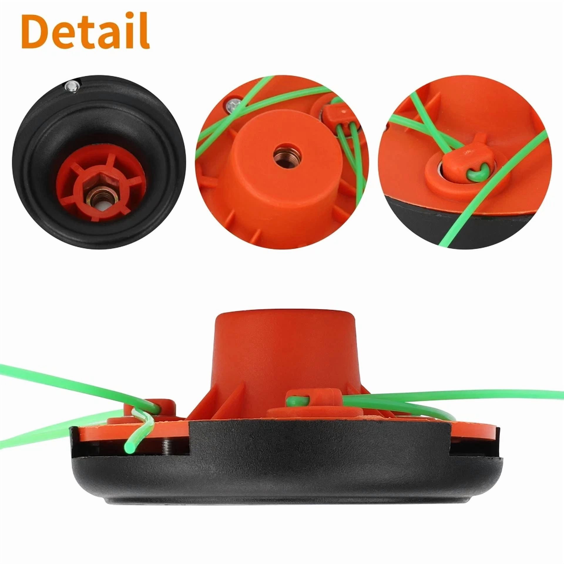 Purely Elizabeth Universal Lawn Trimmer Head Replacement for Weed Wacker (Heavy-Duty, 1 Pack) fiamy