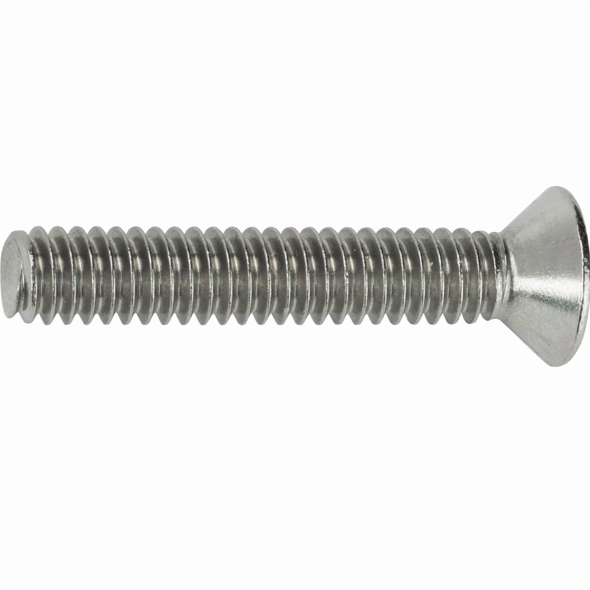 YANI 1/4-20 x 1 in Flat Head Machine Screws, Phillips Drive, Stainless Steel (50 Pack) 2639b