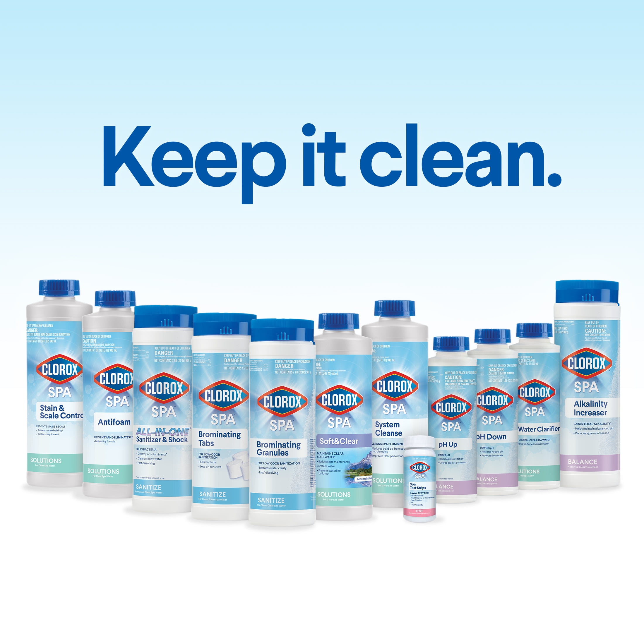 Clorox Pool&Spa Liquid Soft & Clear Water Treatment Solution (Clear, 2 lb) xgrbz