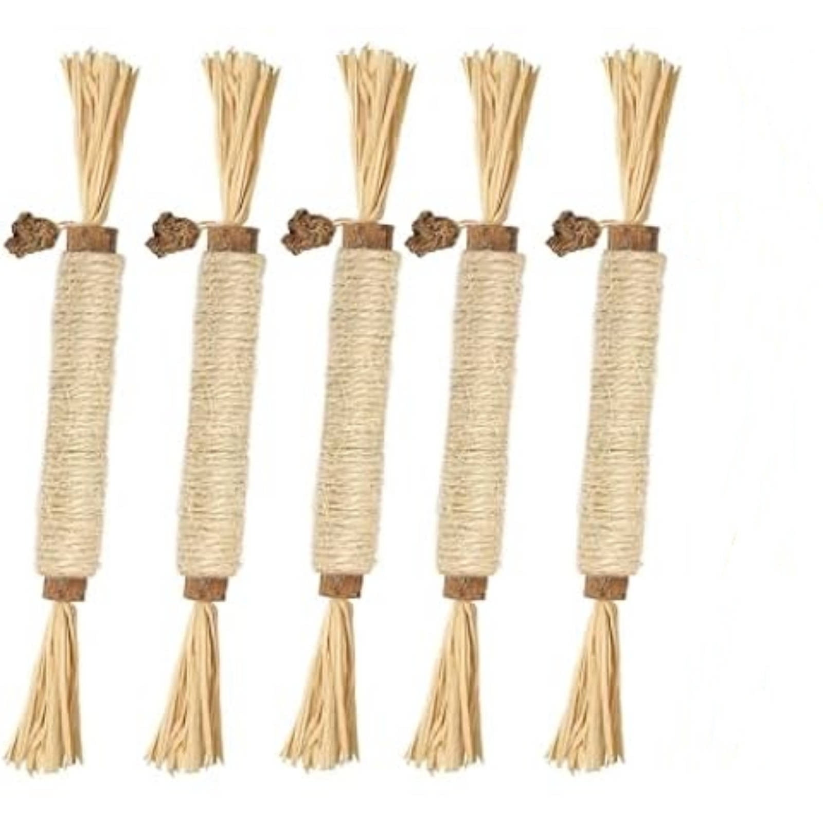Holloyiver Natural Silvervine Sticks Cat Dental Chew Toy for Teeth Cleaning (5 Pack) 7k8vc