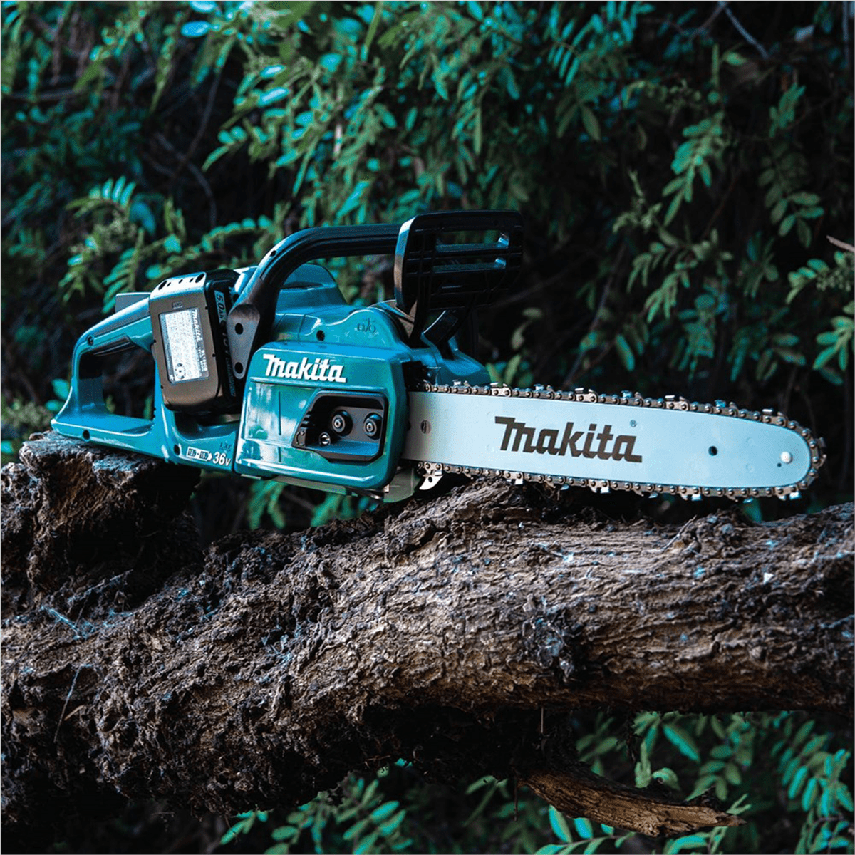 Makita 36V LXT Brushless 14 in Cordless Chain Saw Kit (Black, 5.0Ah) gop3f