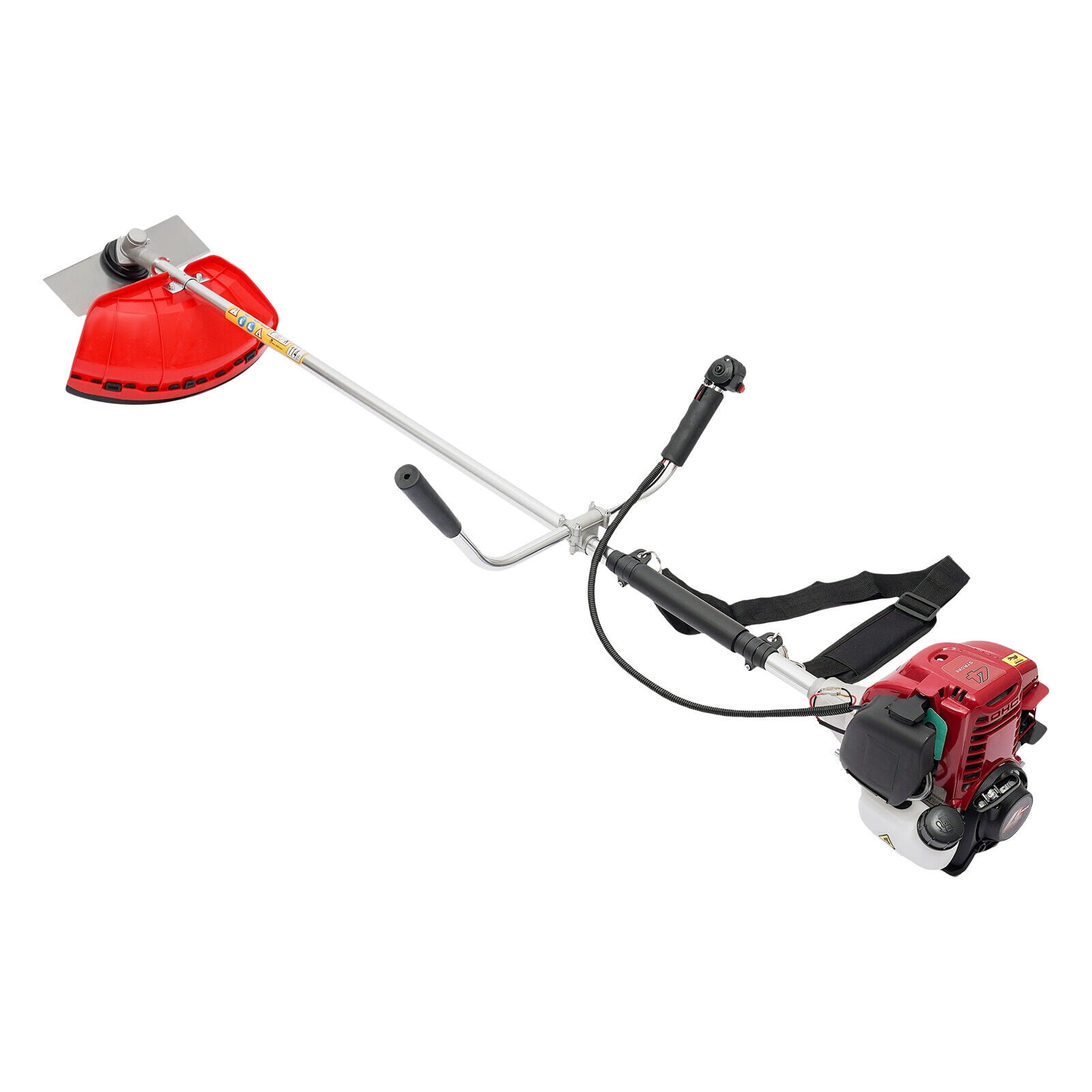Generic 2-in-1 Gas Grass Trimmer and Edger, 35.8CC 4-Stroke Engine Powered Lawn Mower (Black, 5.24 ft) 6cltq
