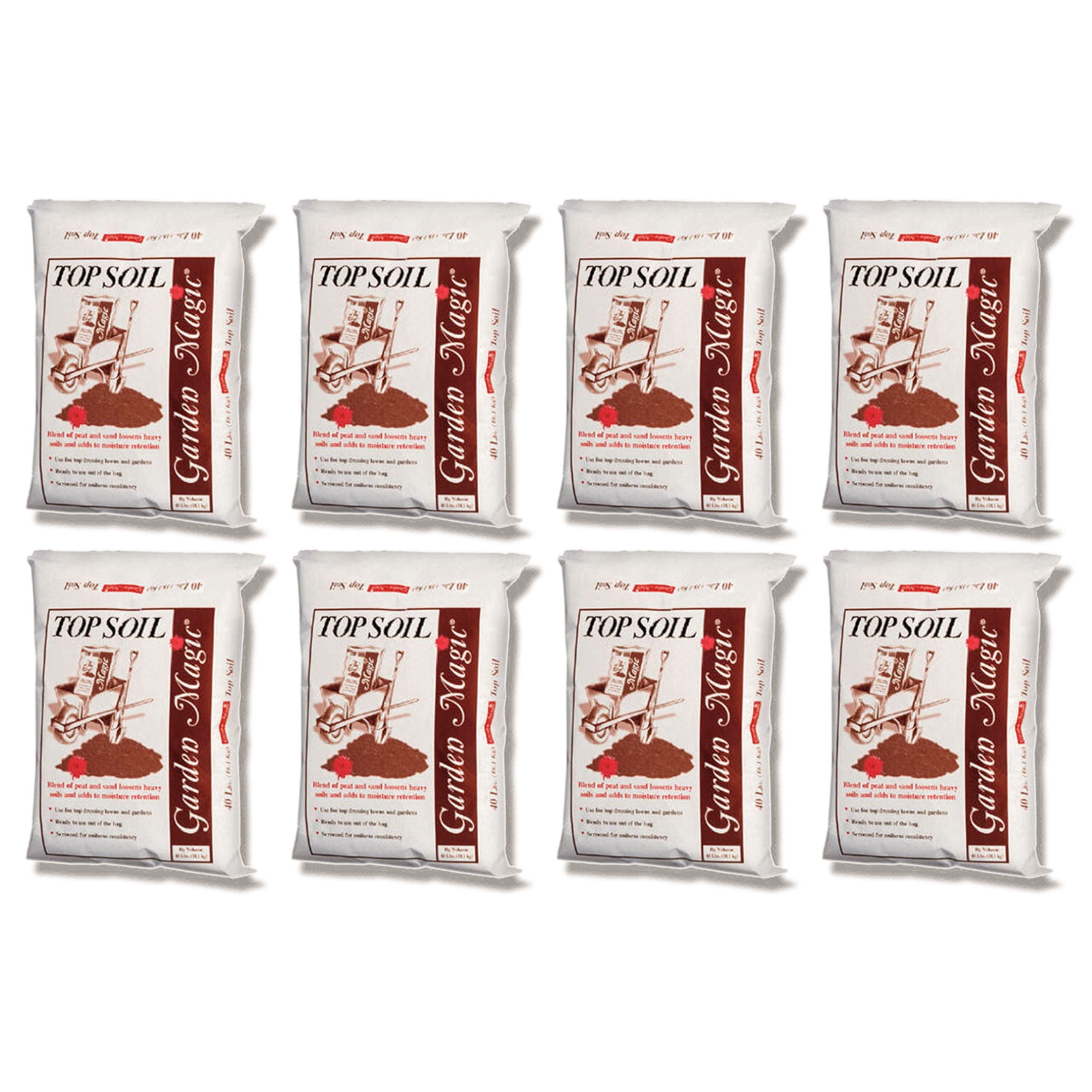Michigan Peat Garden Magic Organic Planting Potting Soil (Dark Brown, 320 lb) fh75h