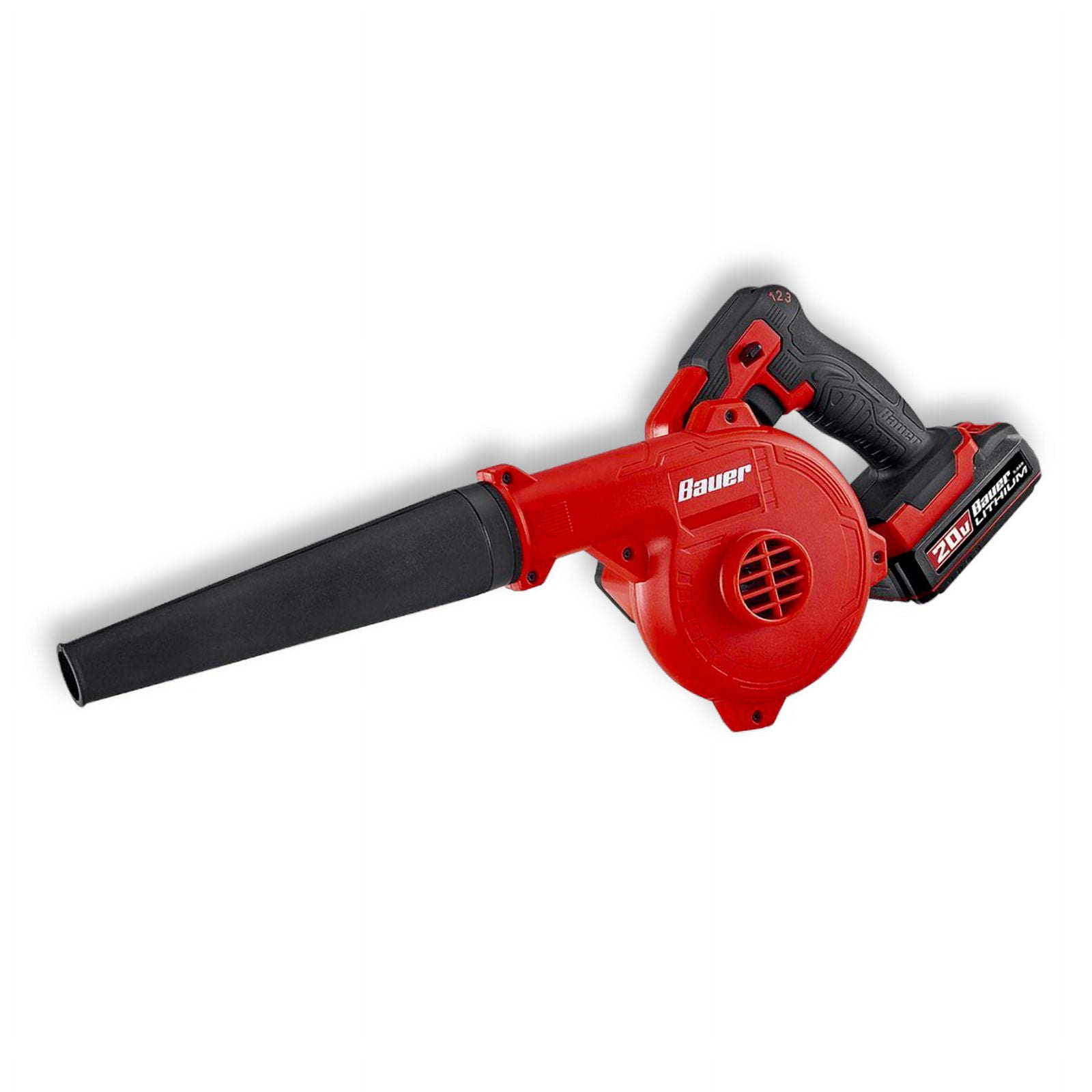 Bauer Cordless Leaf Blower 20V High-Performance Compact Handheld Sweeper for Workshop and Garden (Tool Only, 2.48 lb) fql1h