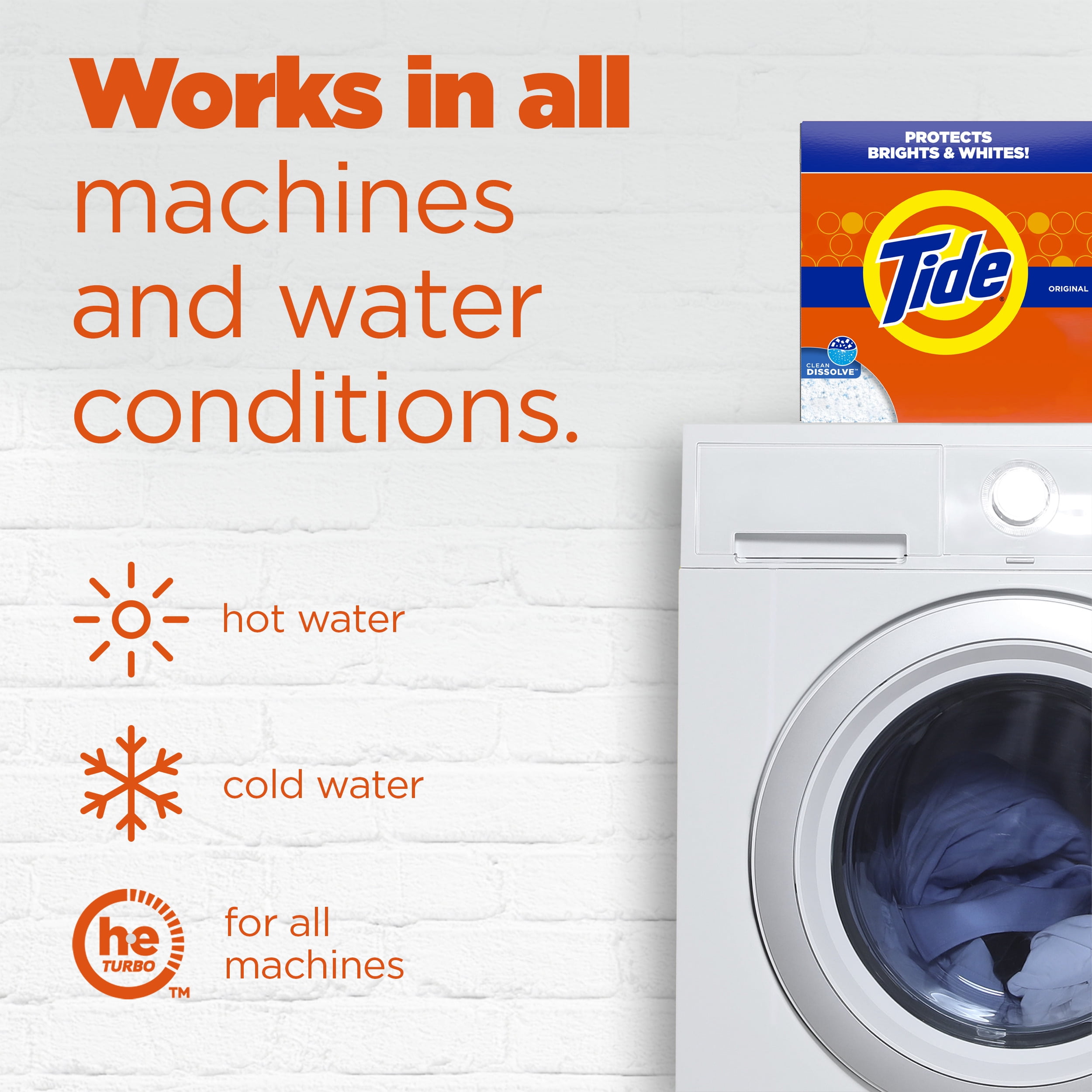 Tide Original Scent Powder Laundry Detergent (Original, 50 oz) b8uyw