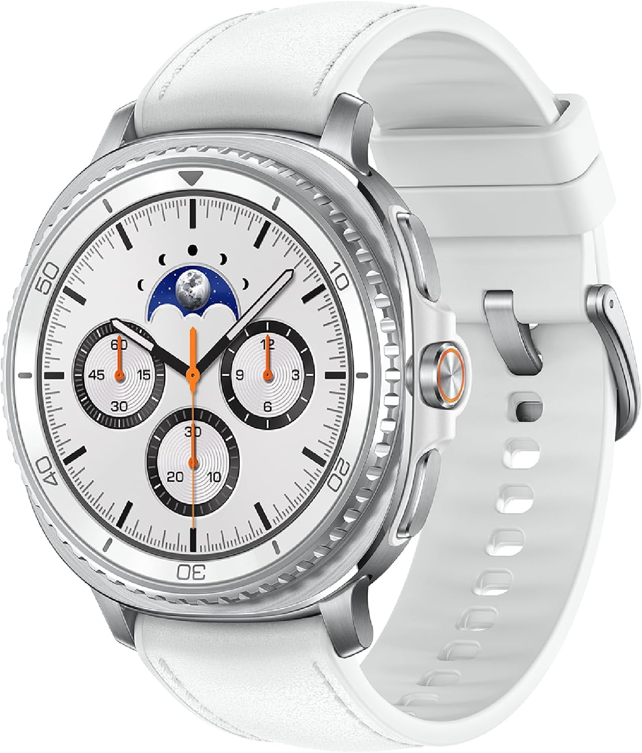 Samsung Galaxy Watch 8 Classic Smartwatch (White, 1.81 in) bg3n1
