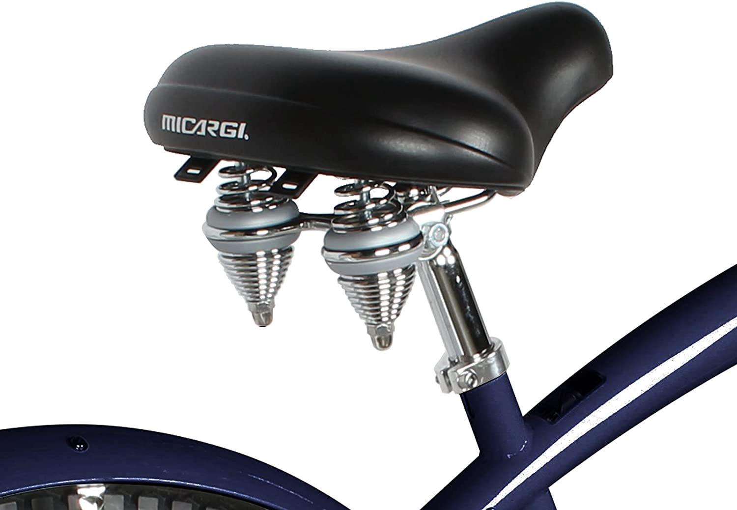 Micargi Rover GX Beach Cruiser Bike Single Speed (Navy Blue, 26 in) m7lyc