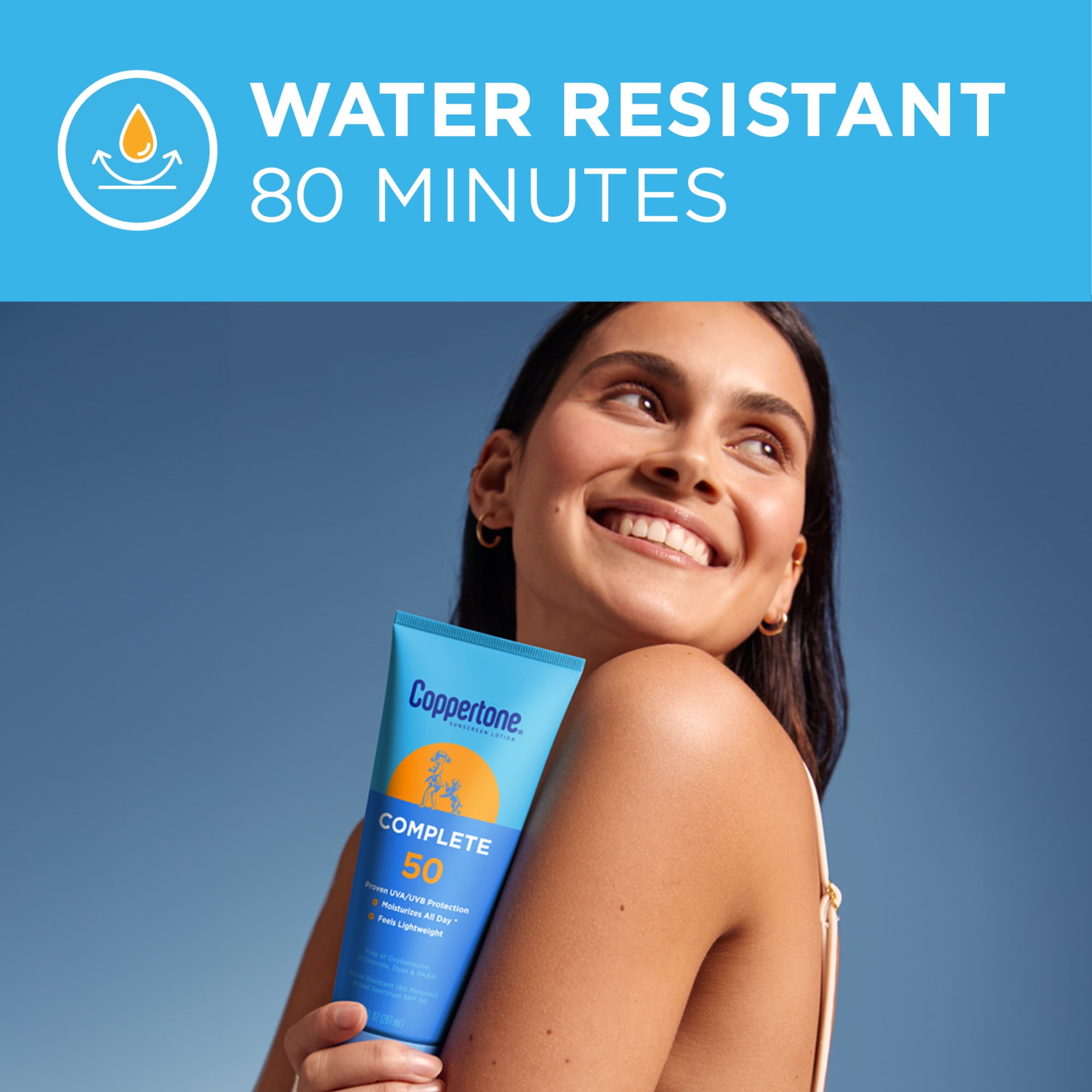 Coppertone Complete Sunscreen Lotion, SPF 50 Broad Spectrum Protection (7 oz) frhp3