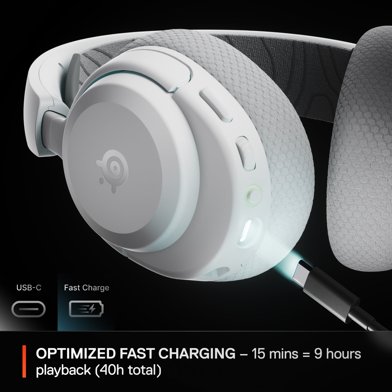 SteelSeries Arctis Nova 3X Wireless Multi-Platform Gaming Headset (White, 0.57 lb) zeiez - Image 6