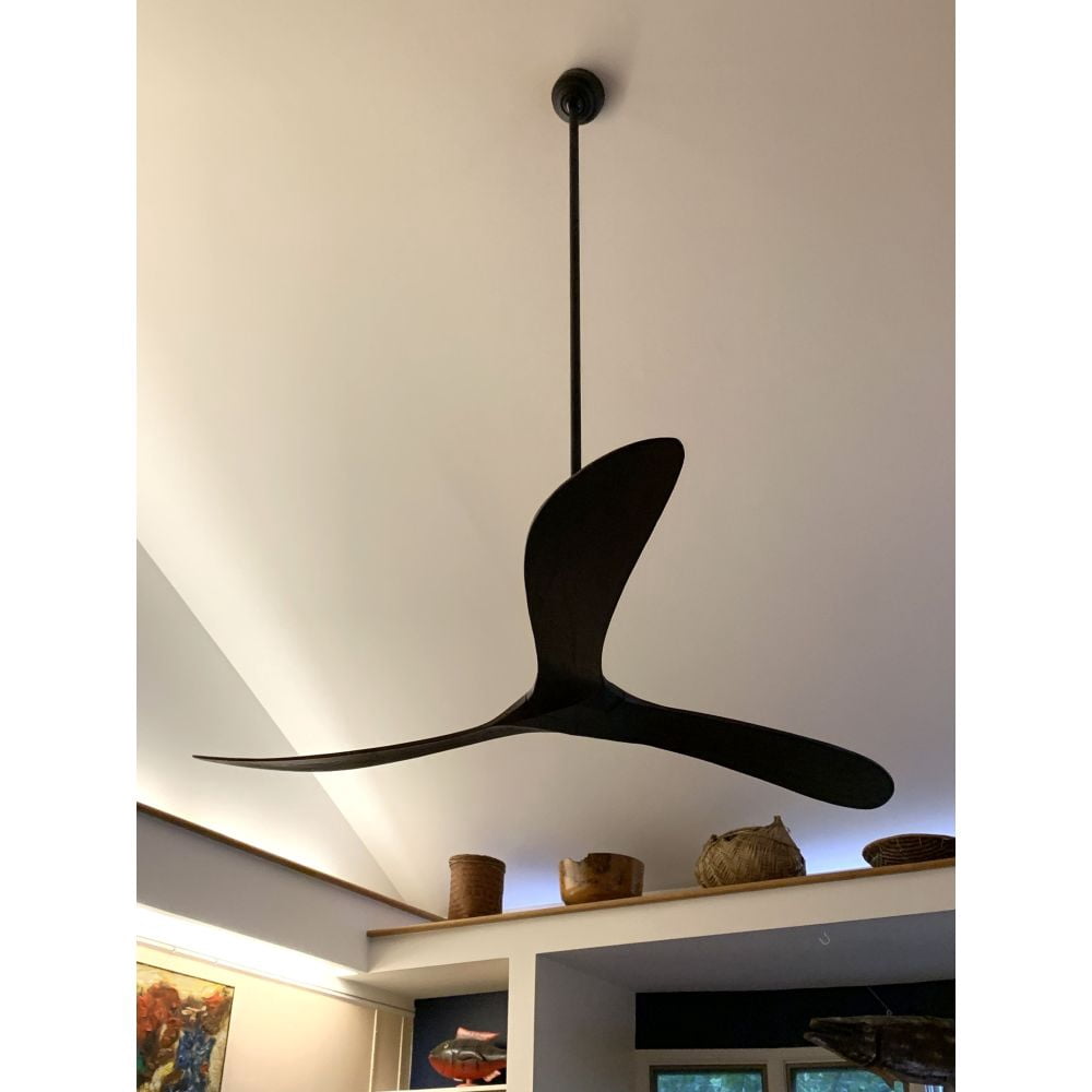 Hinkley Lighting Swell 80 in 3-Blade Ceiling Fan (Matte Black, 80 in) qfpof
